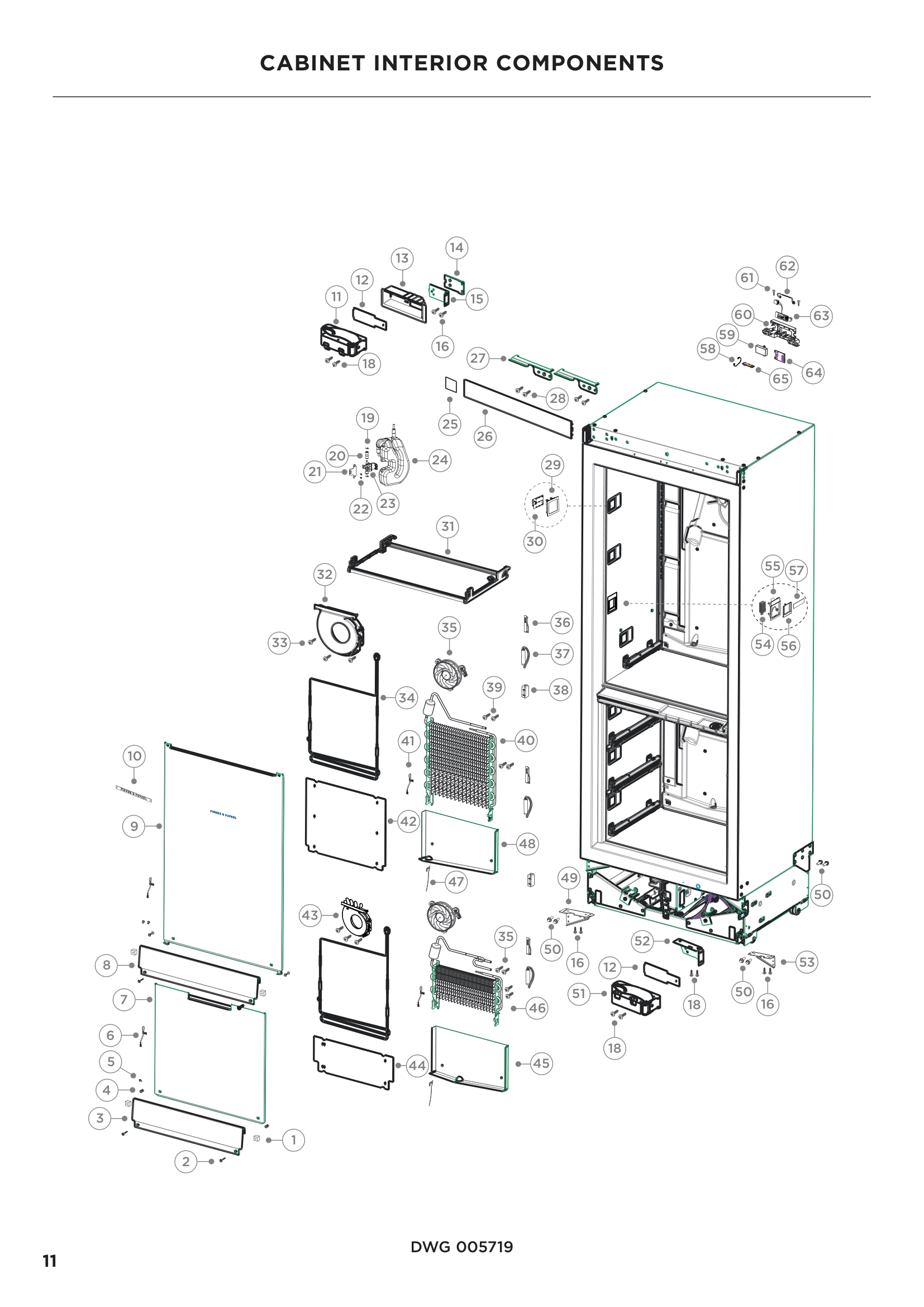 CABINET INTERIOR COMPONENTS