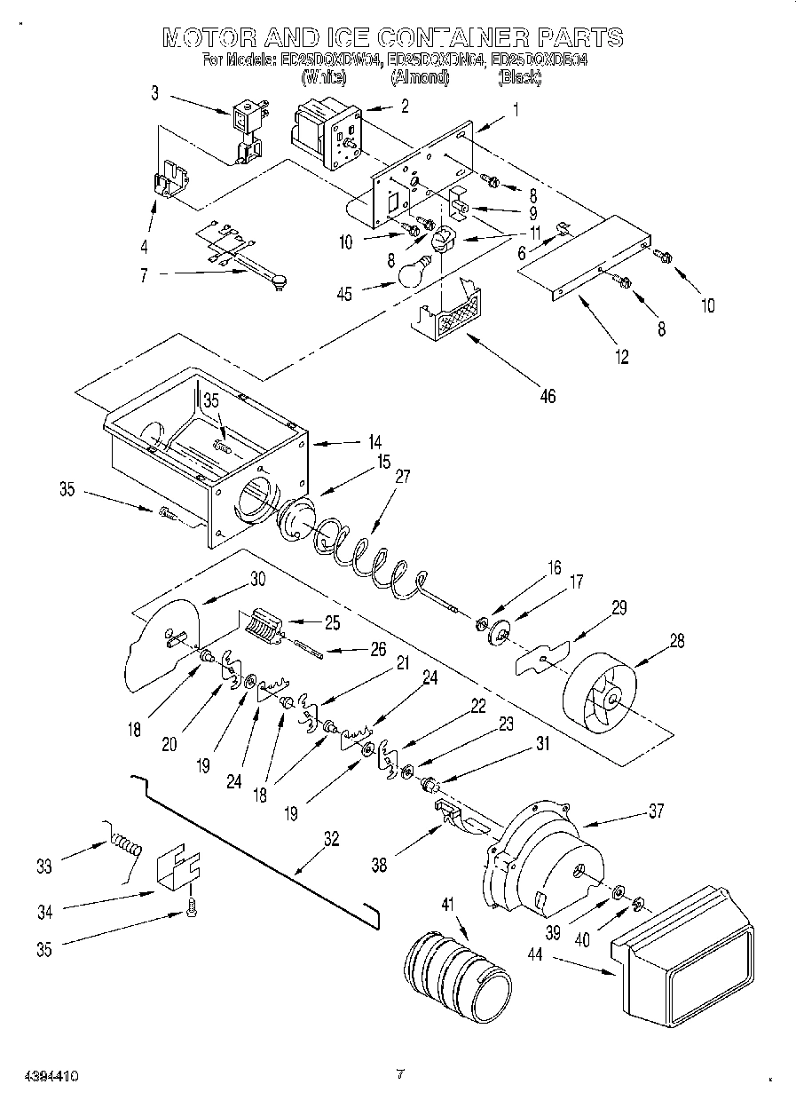 05 - MOTOR AND ICE CONTAINER