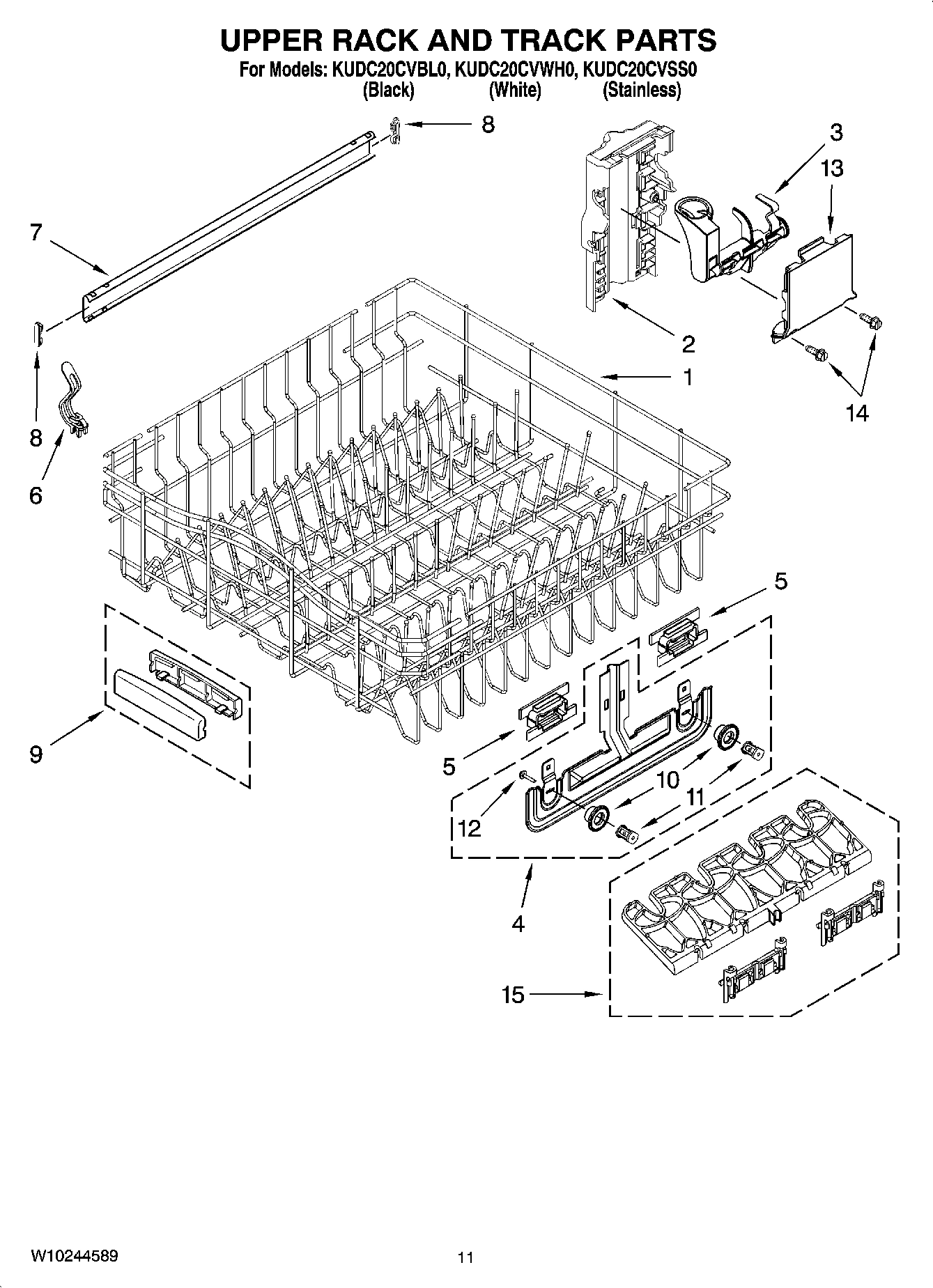 09 - UPPER RACK AND TRACK PARTS