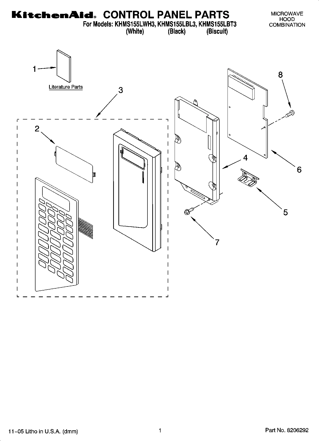 01 - CONTROL PANEL PARTS