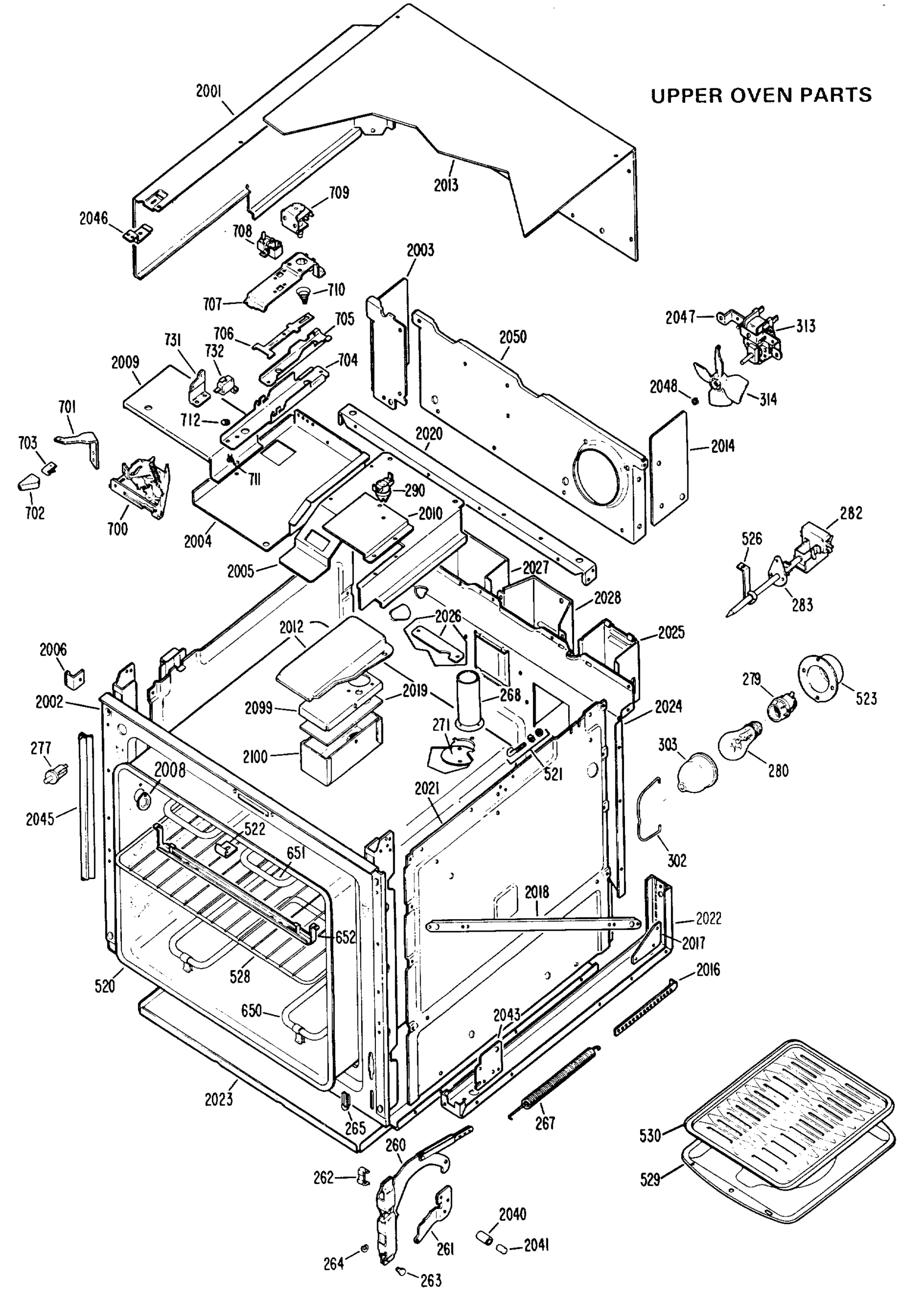 UPPER OVEN PARTS