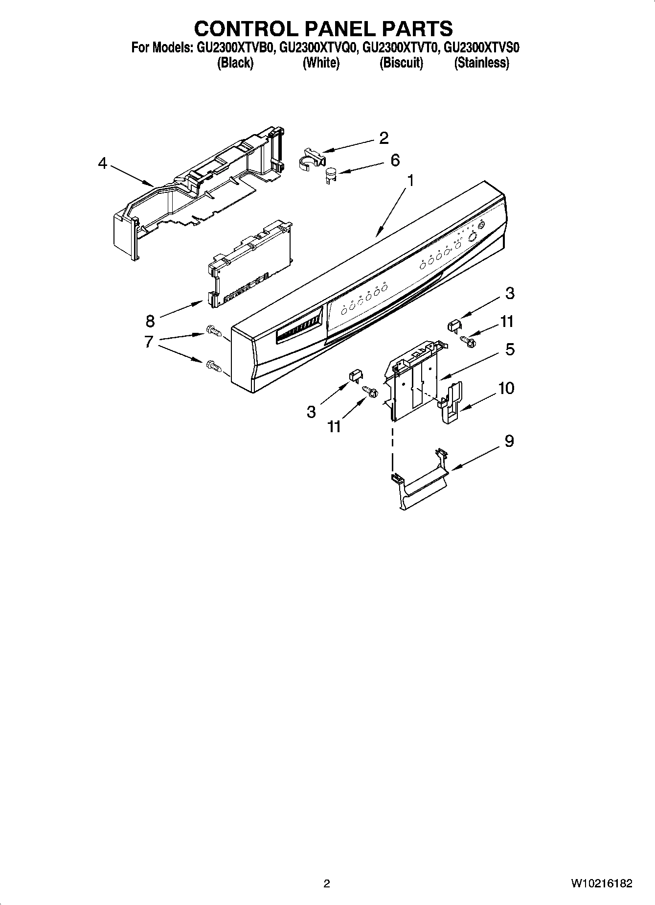 02 - CONTROL PANEL PARTS