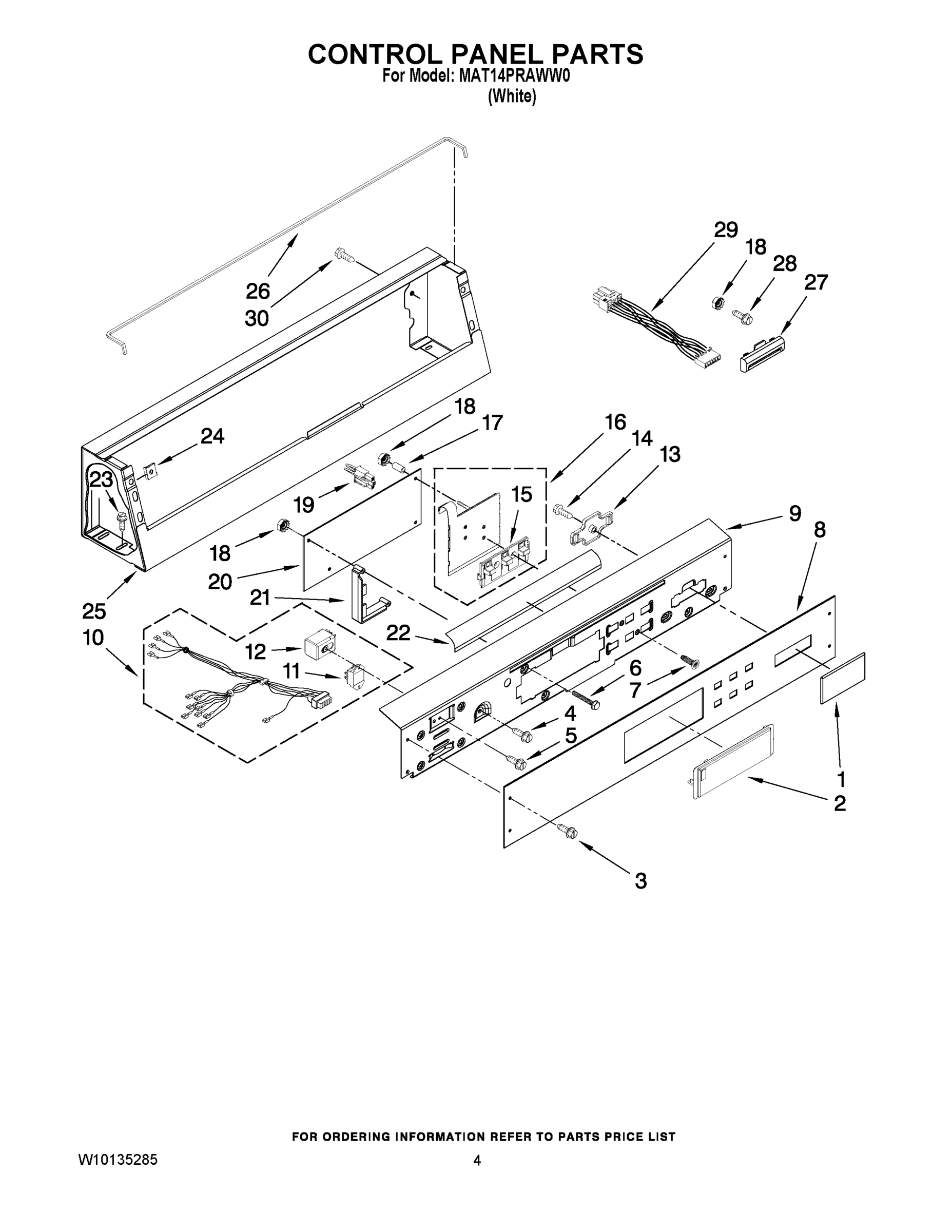 02 - CONTROL PANEL PARTS