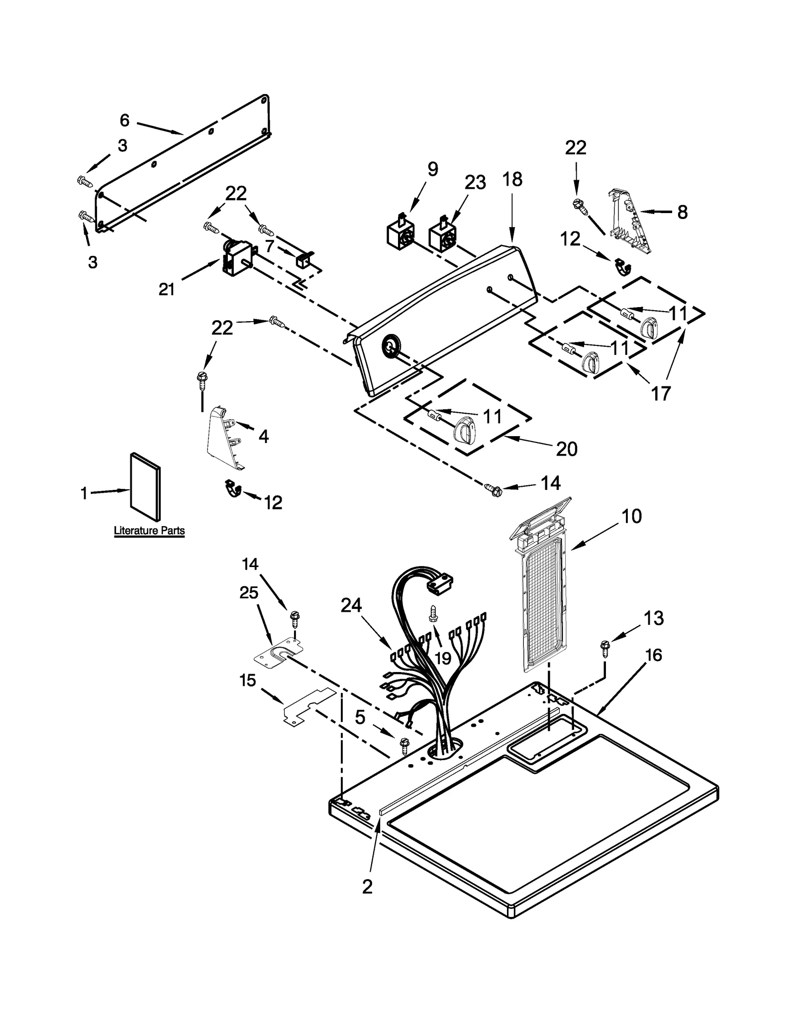 TOP AND CONSOLE PARTS
