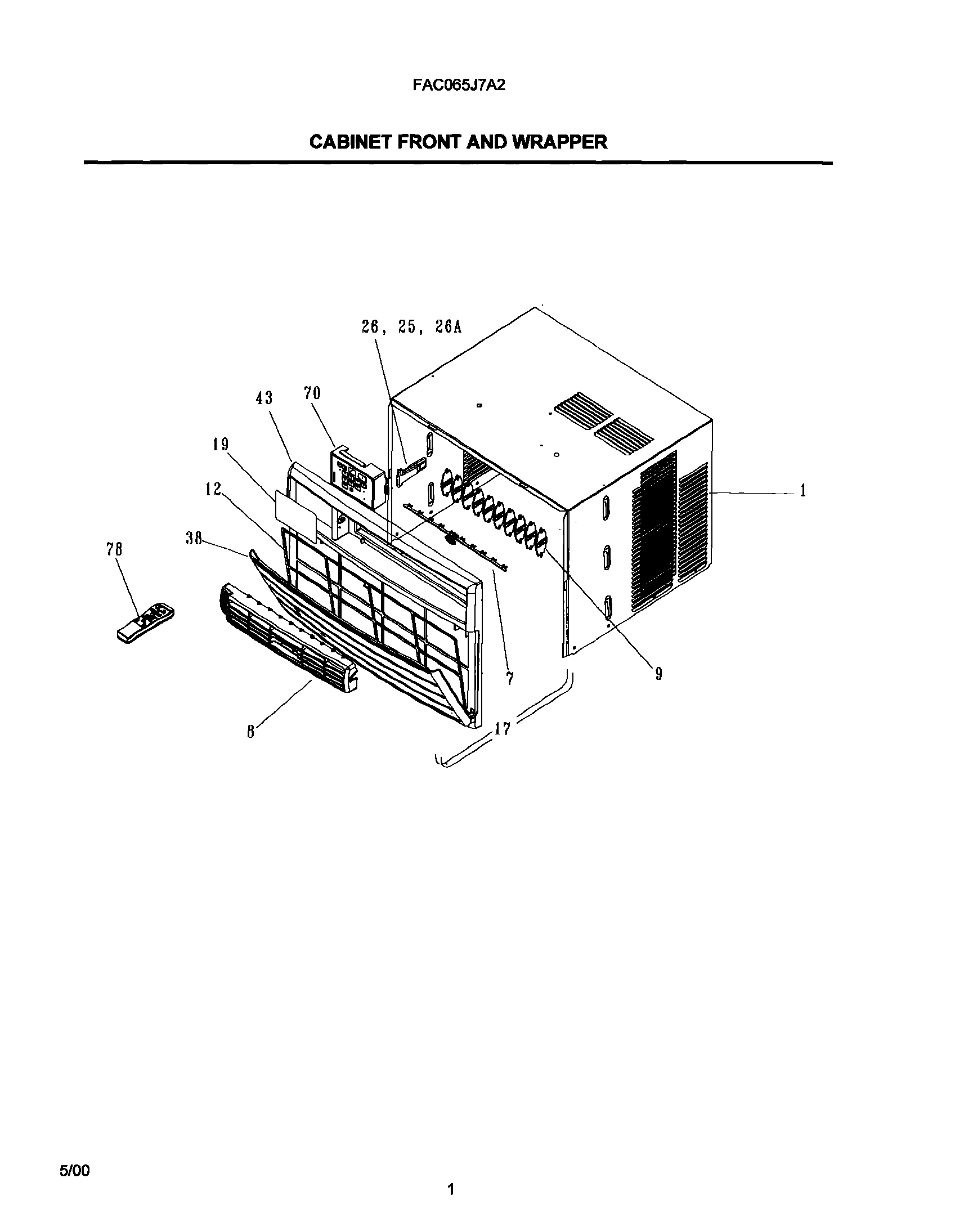 02 - CABINET FRONT AND WRAPPER