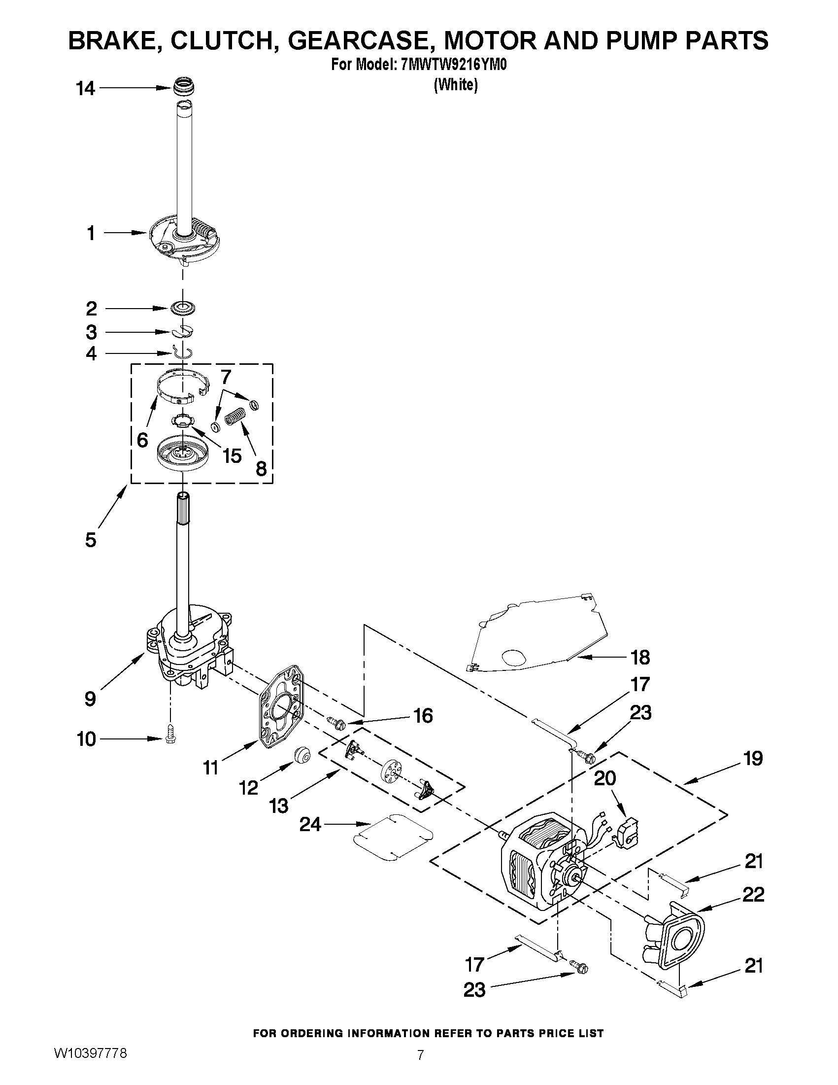 04 - BRAKE, CLUTCH, GEARCASE, MOTOR AND PUMP PARTS