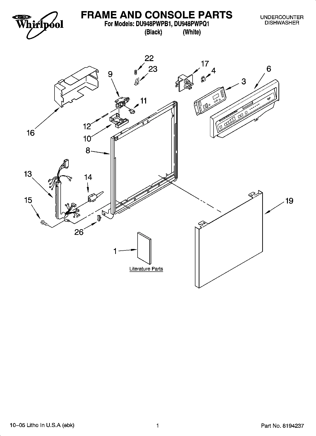 01 - FRAME AND CONSOLE PARTS