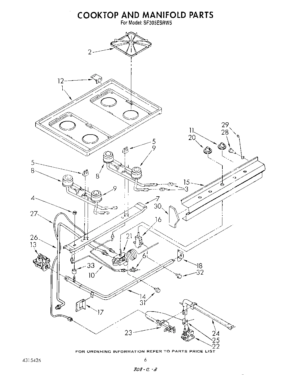 05 - COOK TOP AND MANIFOLD , LITERATURE