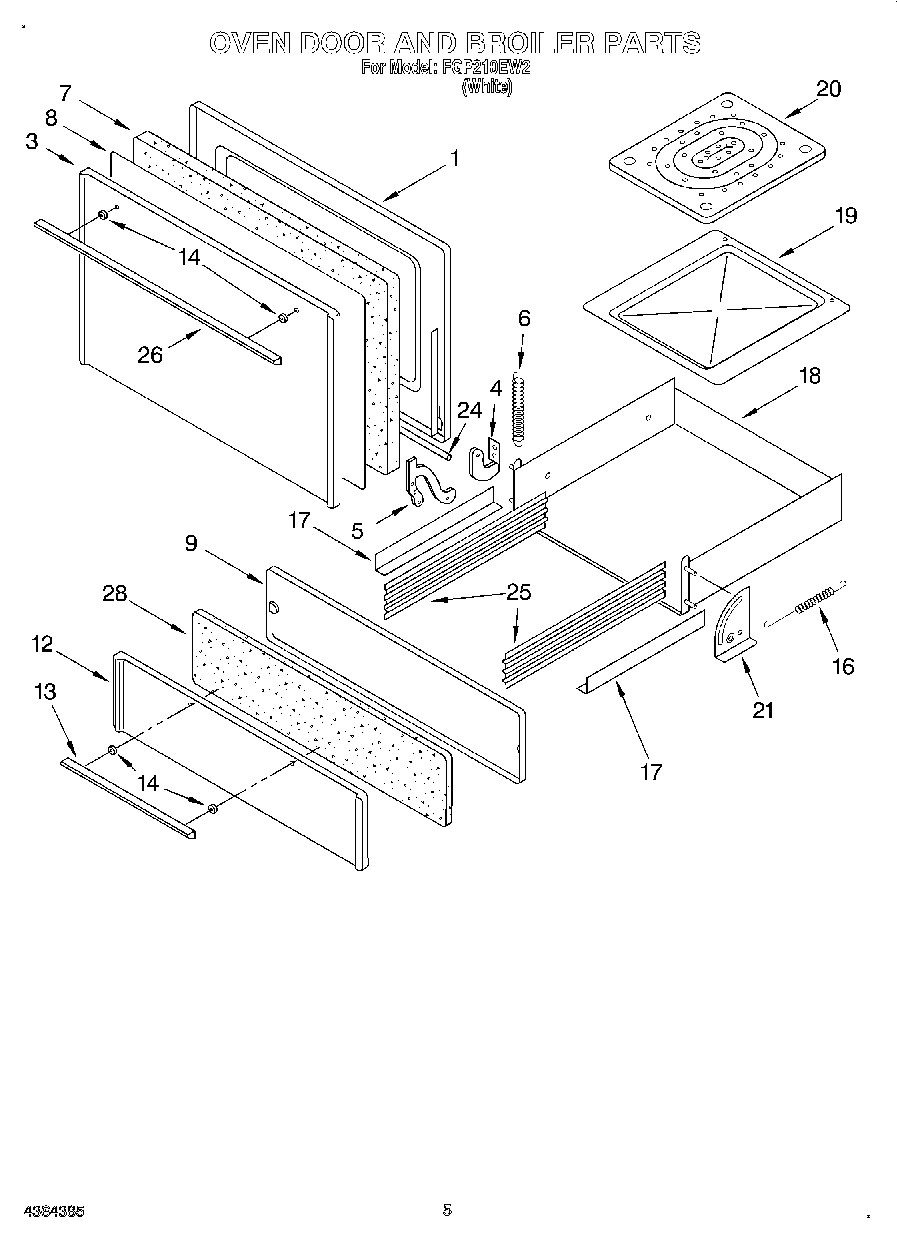 03 - OVEN DOOR AND BROILER