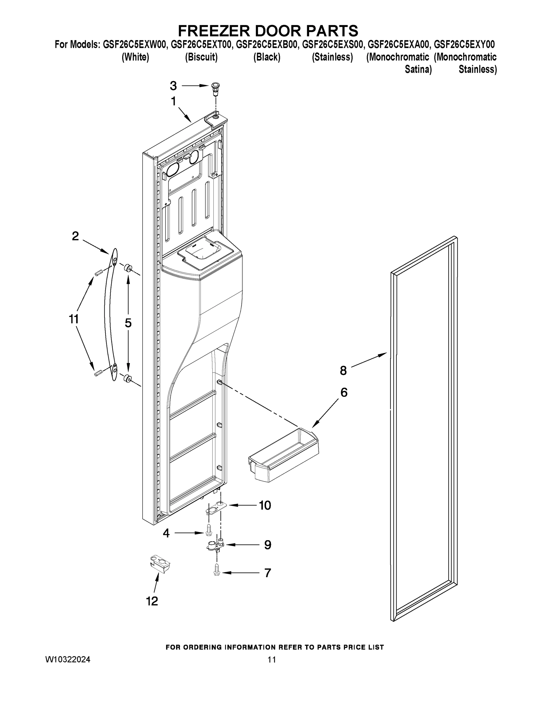 07 - FREEZER DOOR PARTS