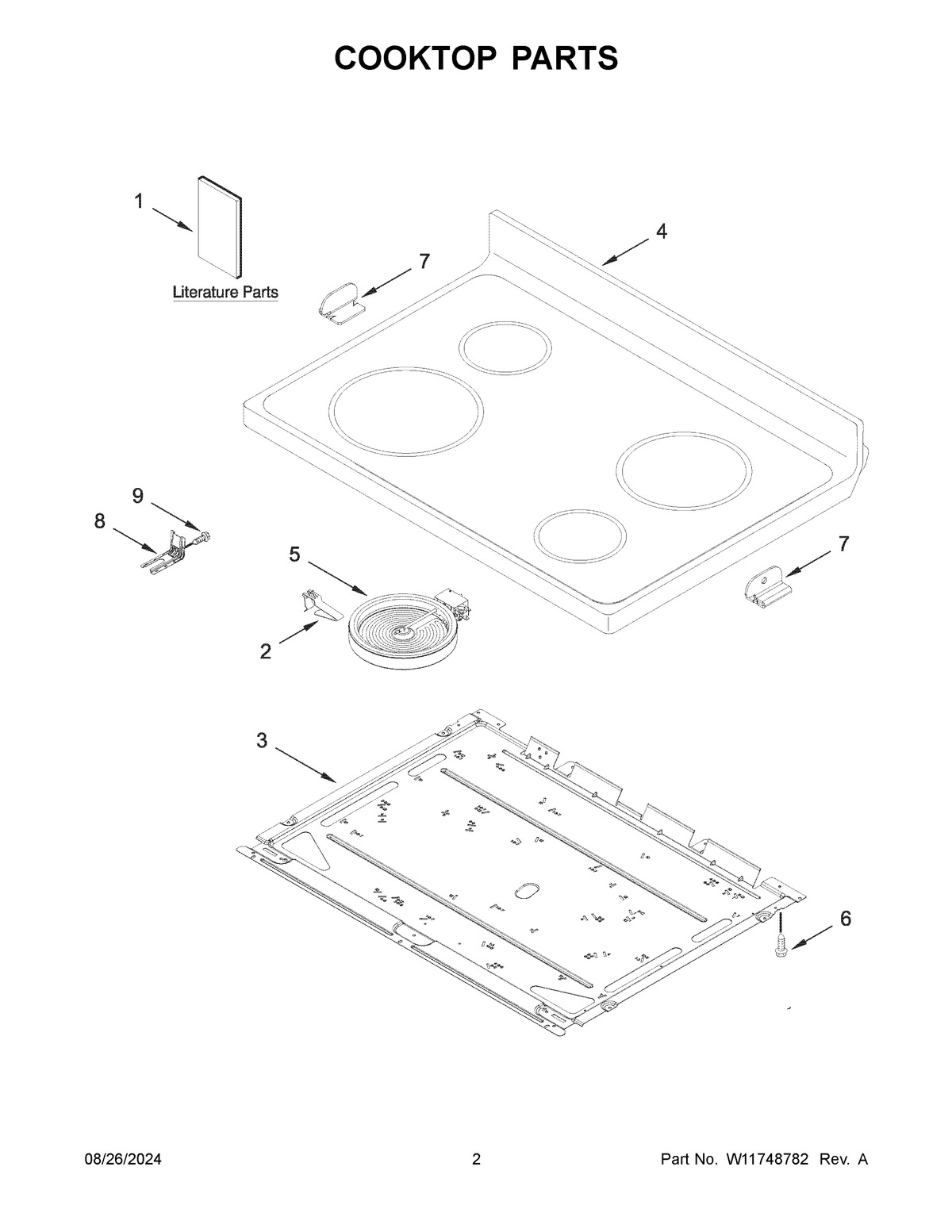 02 - COOKTOP PARTS