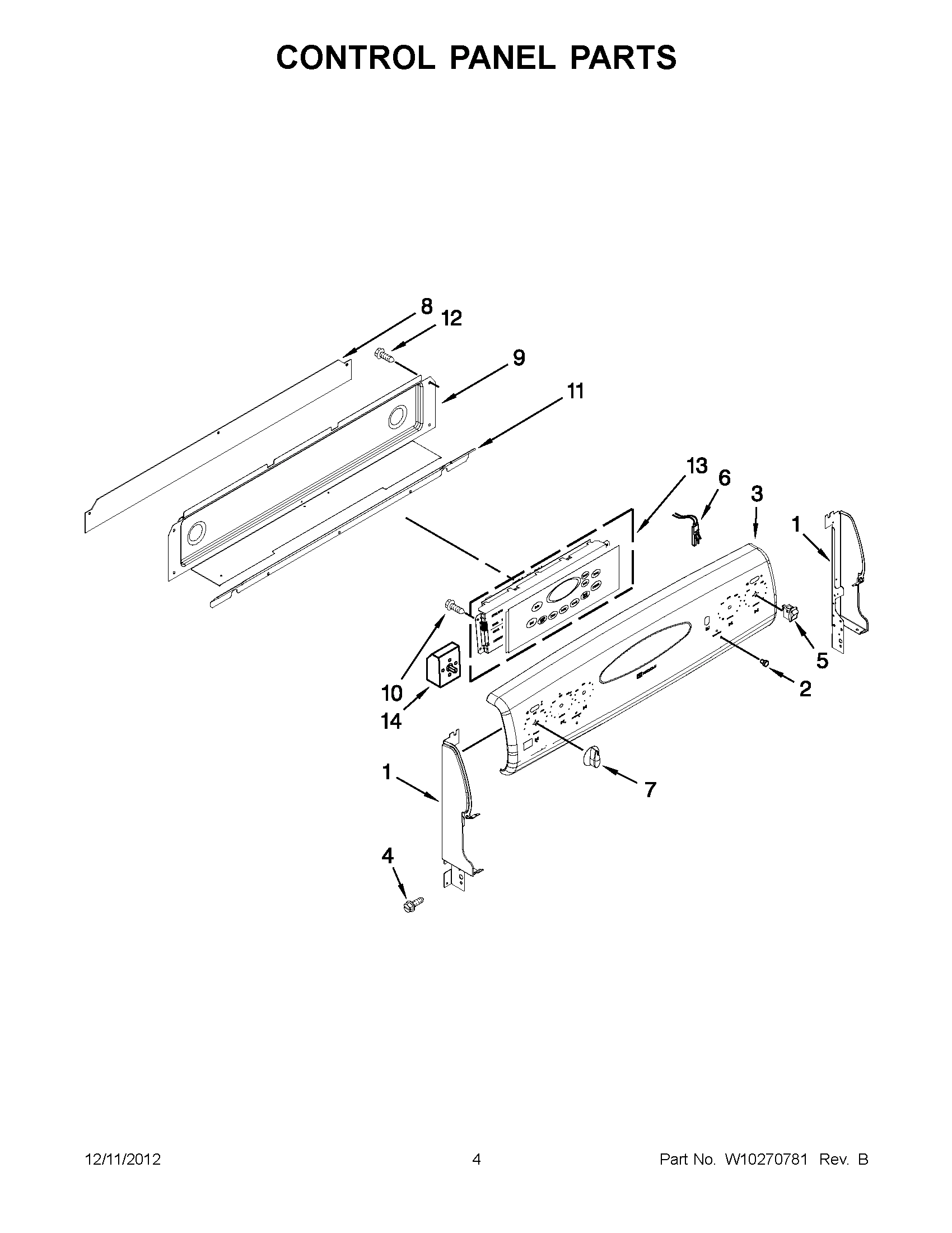 02 - CONTROL PANEL PARTS