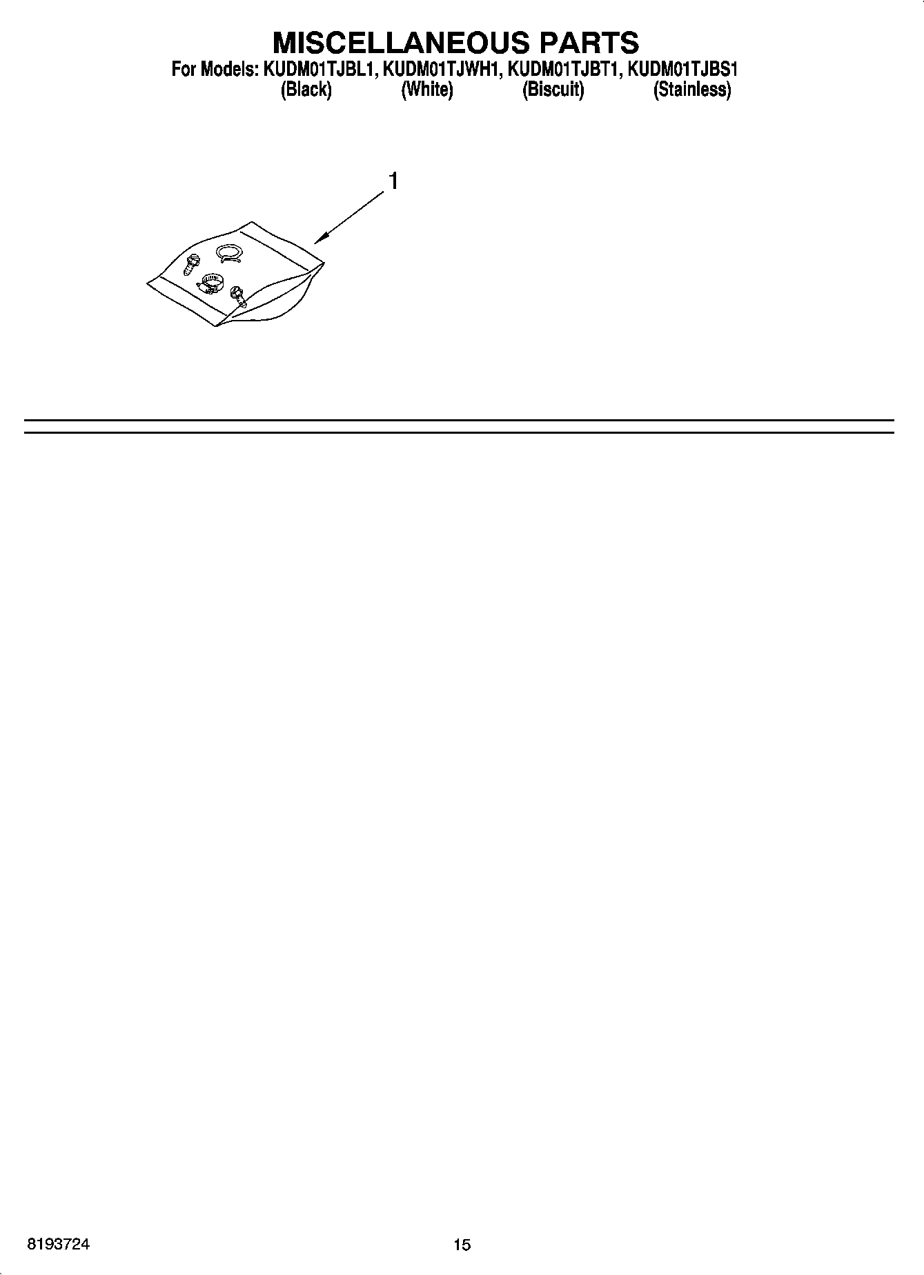 12 - MISCELLANEOUS PARTS OPTIONAL PARTS (NOT INCLUDED)