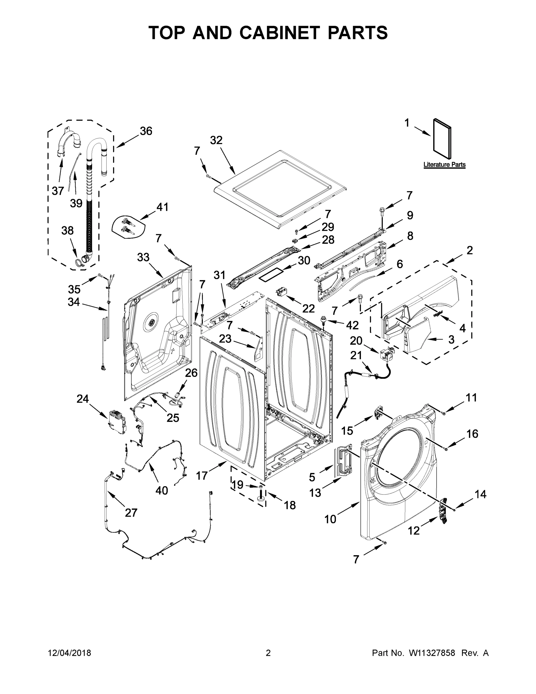 02 - TOP AND CABINET PARTS
