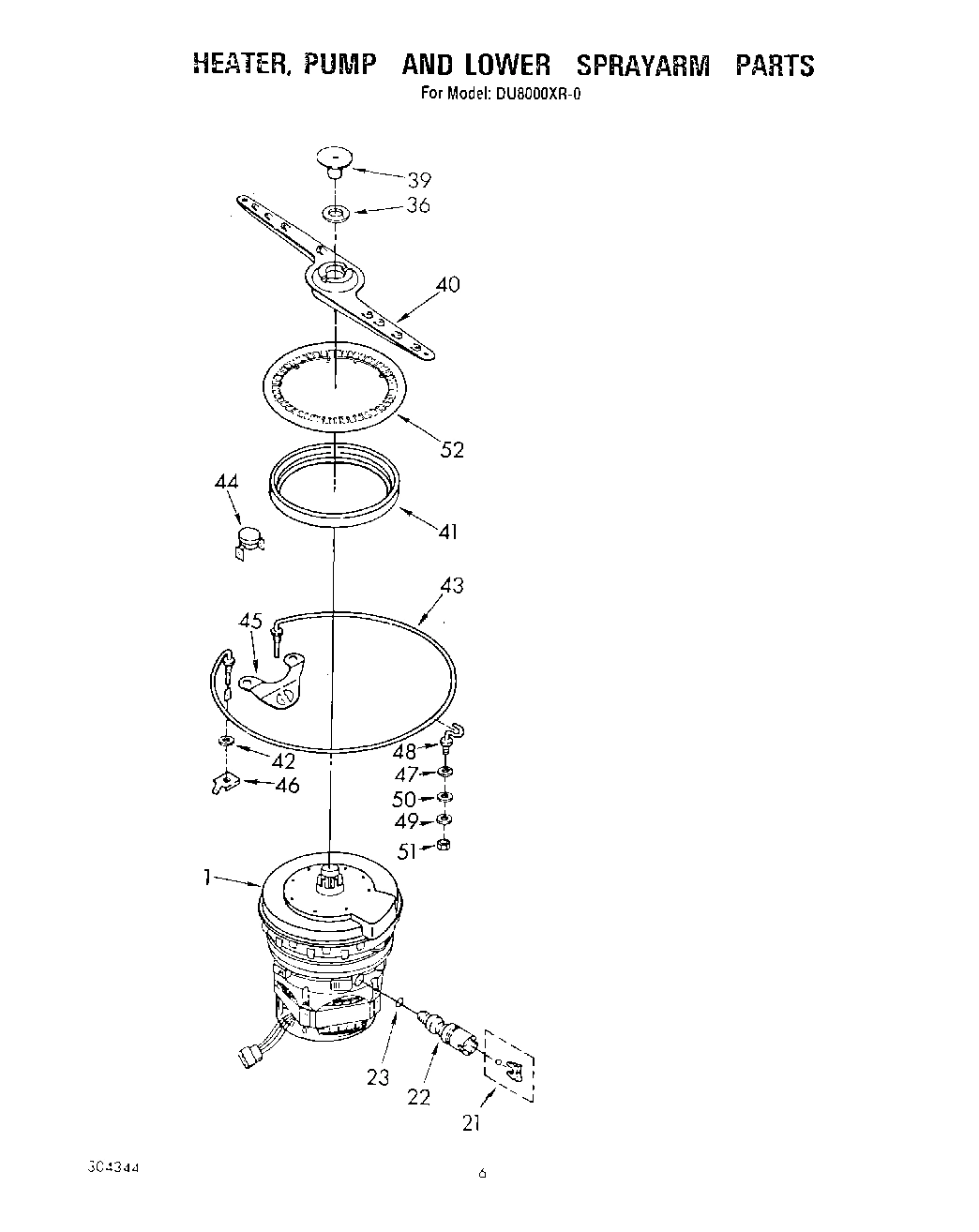 04 - HEATER, PUMP, AND LOWER SPRAYARM
