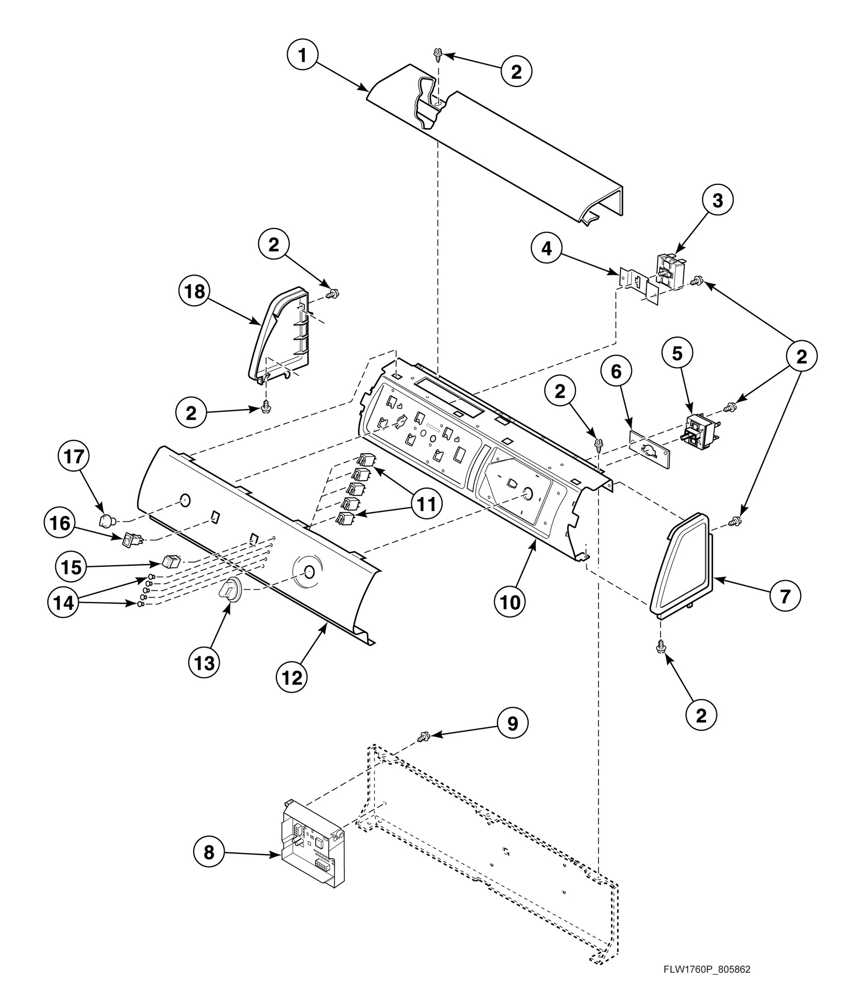 Graphic Panel, Control Support Panel and Controls