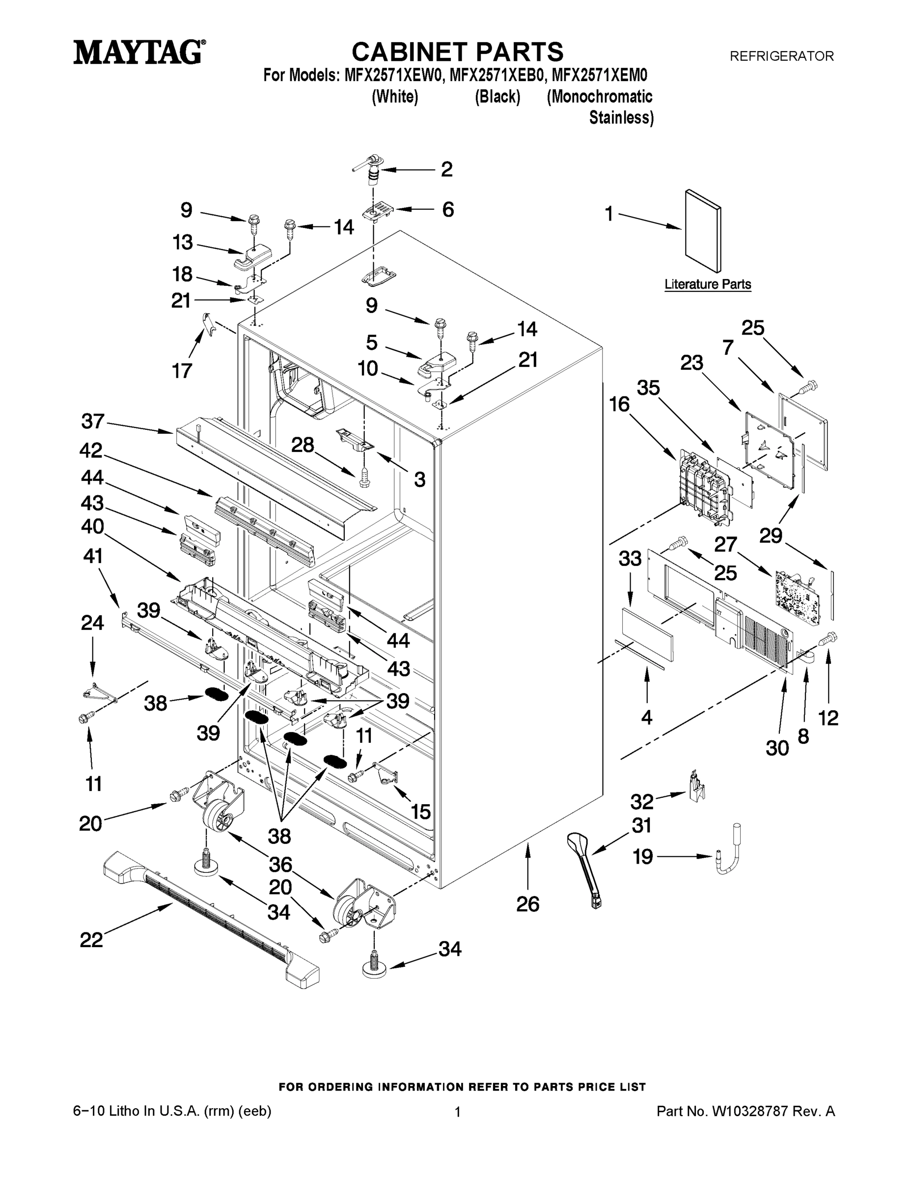 01 - CABINET PARTS