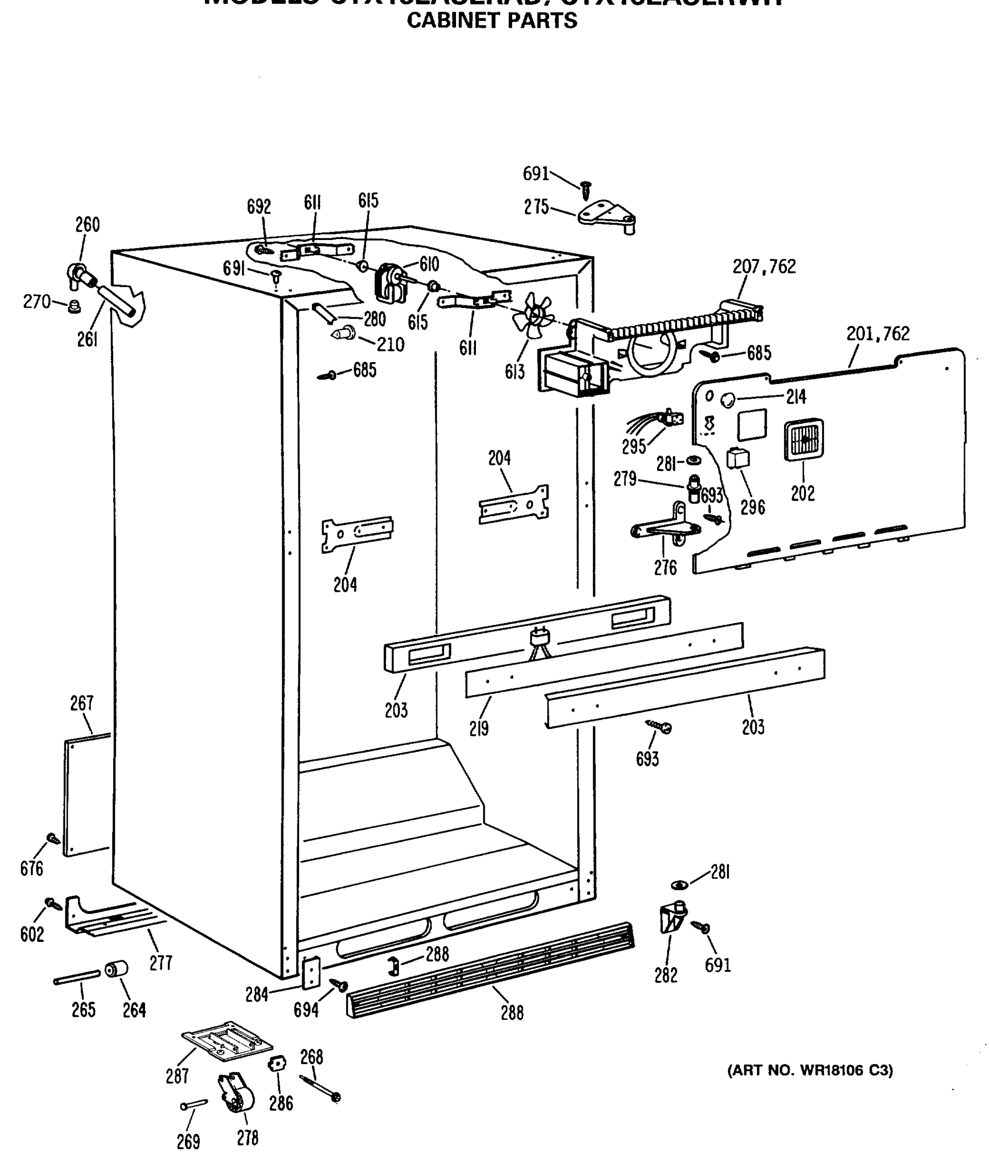 CABINET PARTS