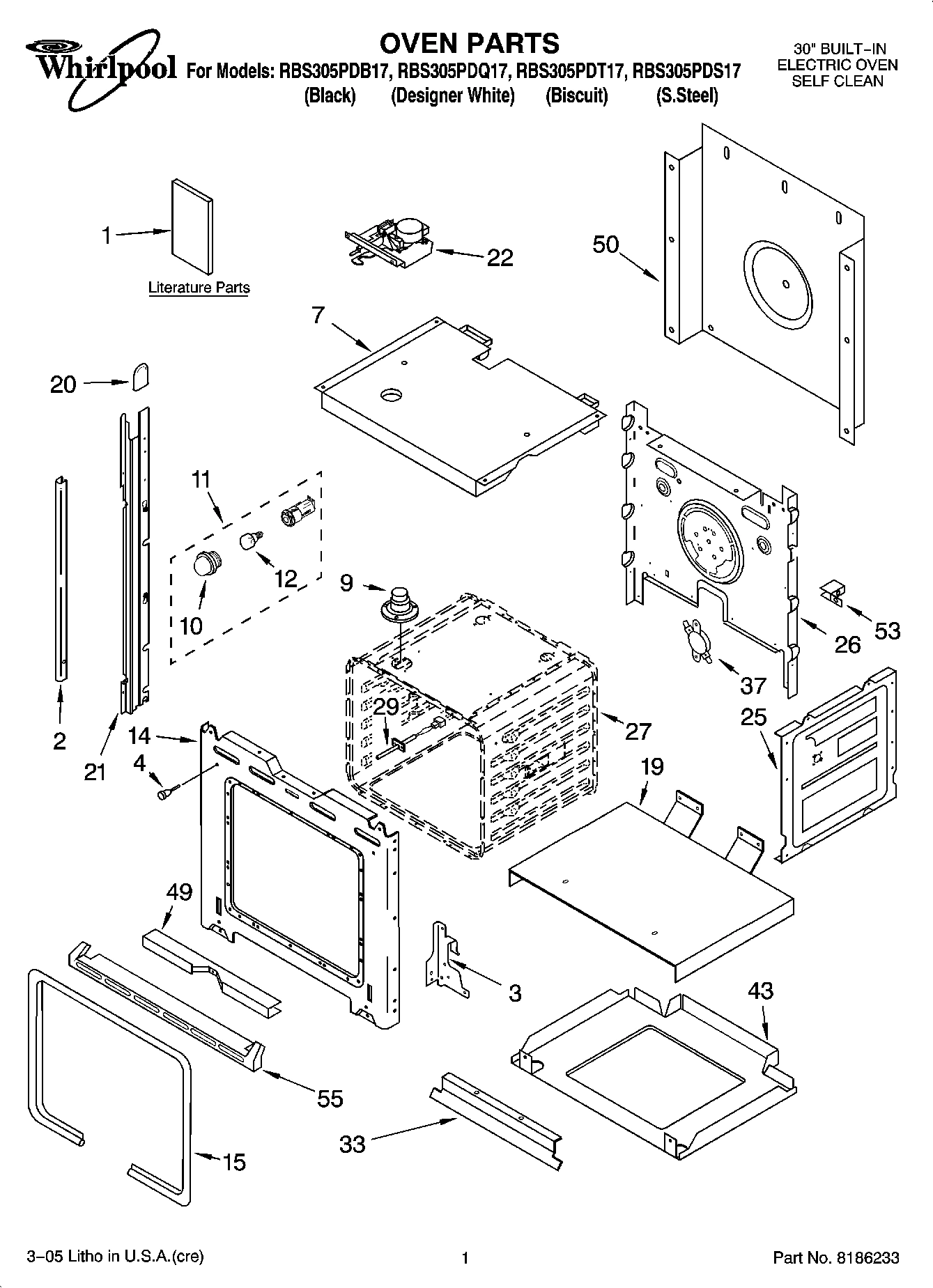 01 - OVEN PARTS