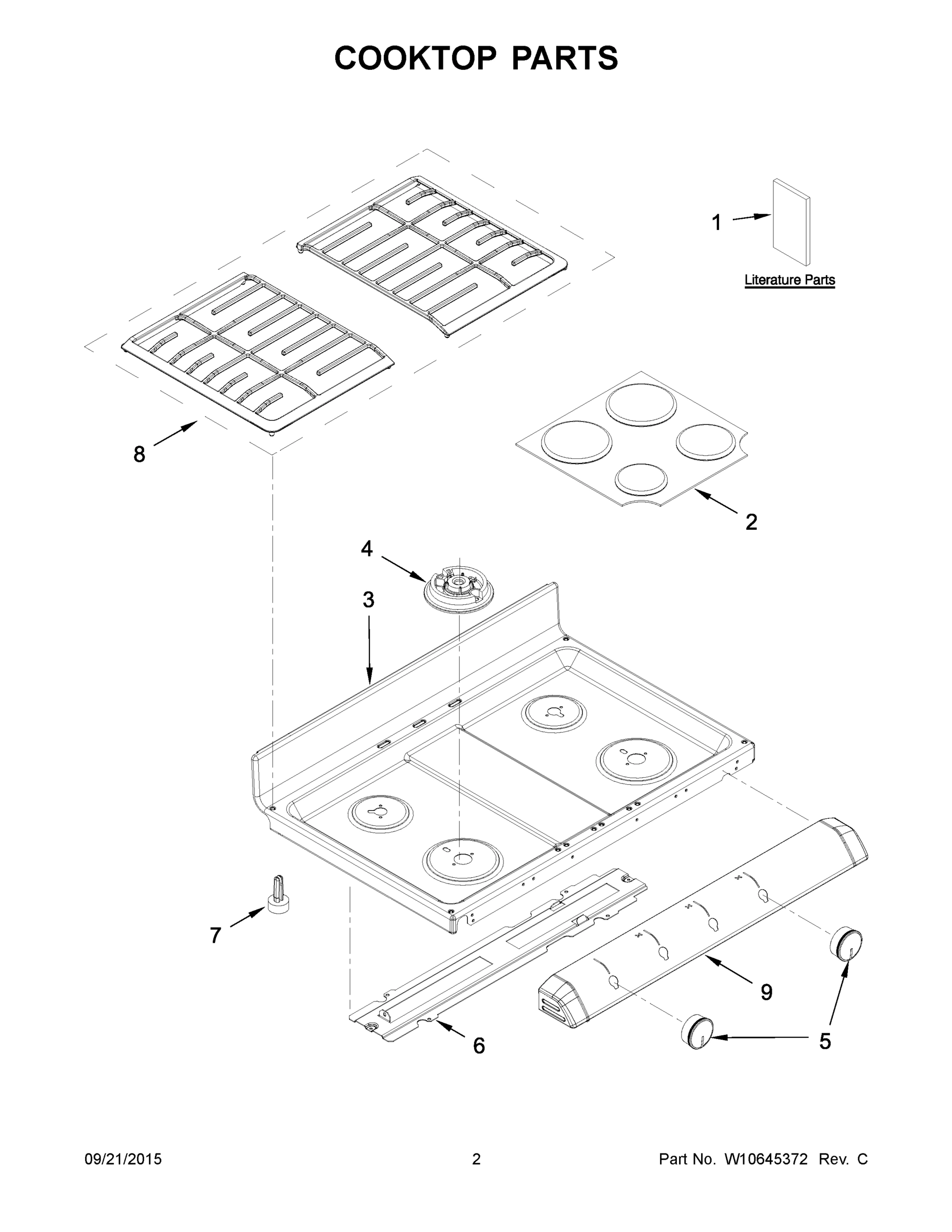 02 - COOKTOP PARTS