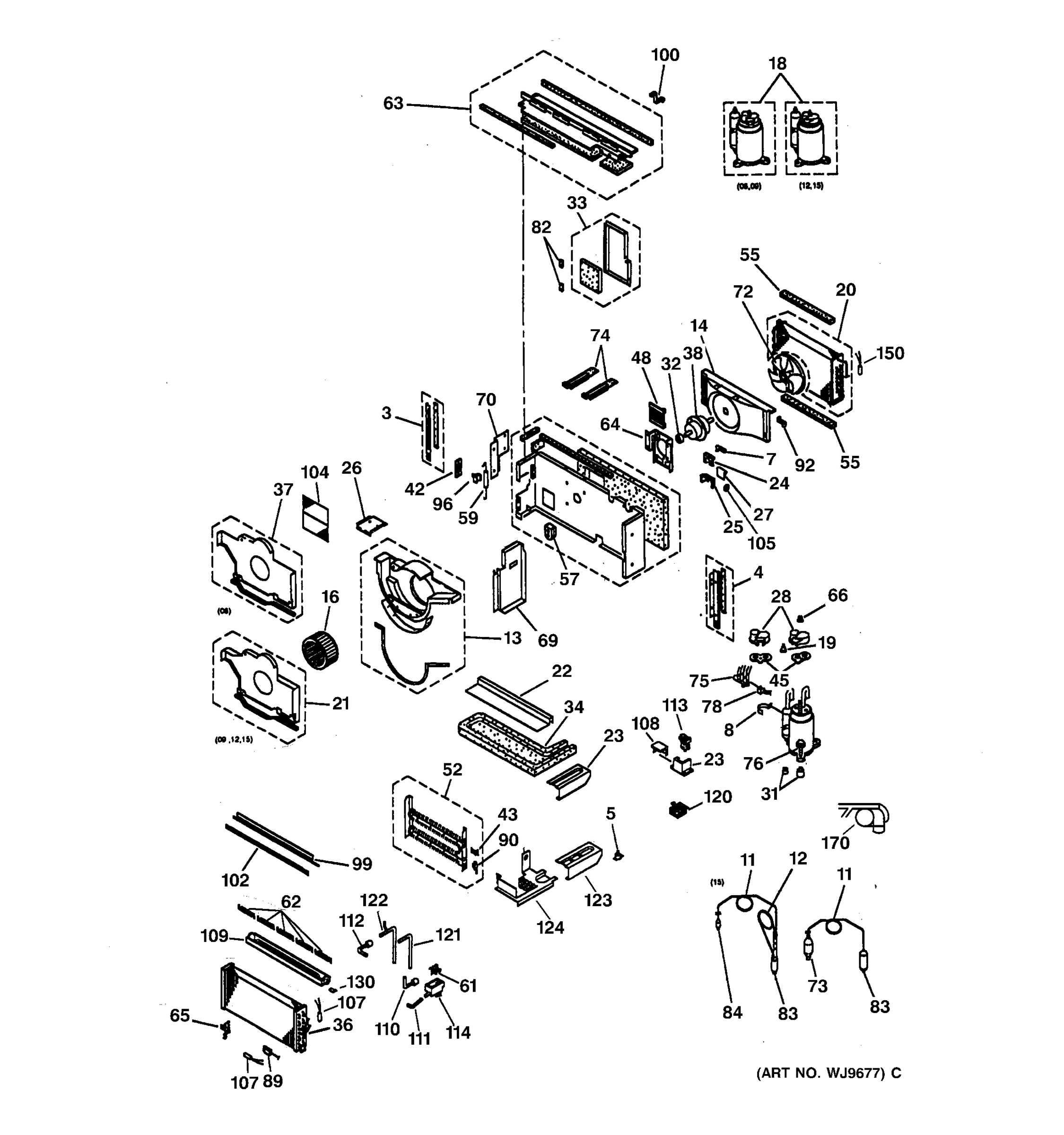 MOTOR, COMPRESSOR & SYSTEM COMPONENTS