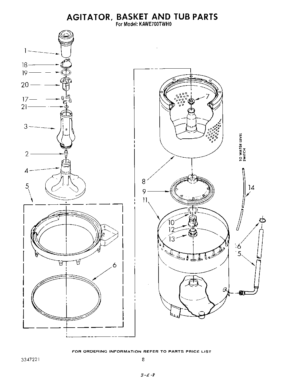 05 - AGITATOR, BASKET AND TUB