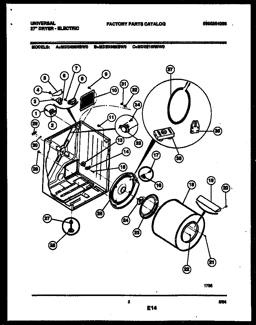 02 - CABINET AND COMPONENT PARTS