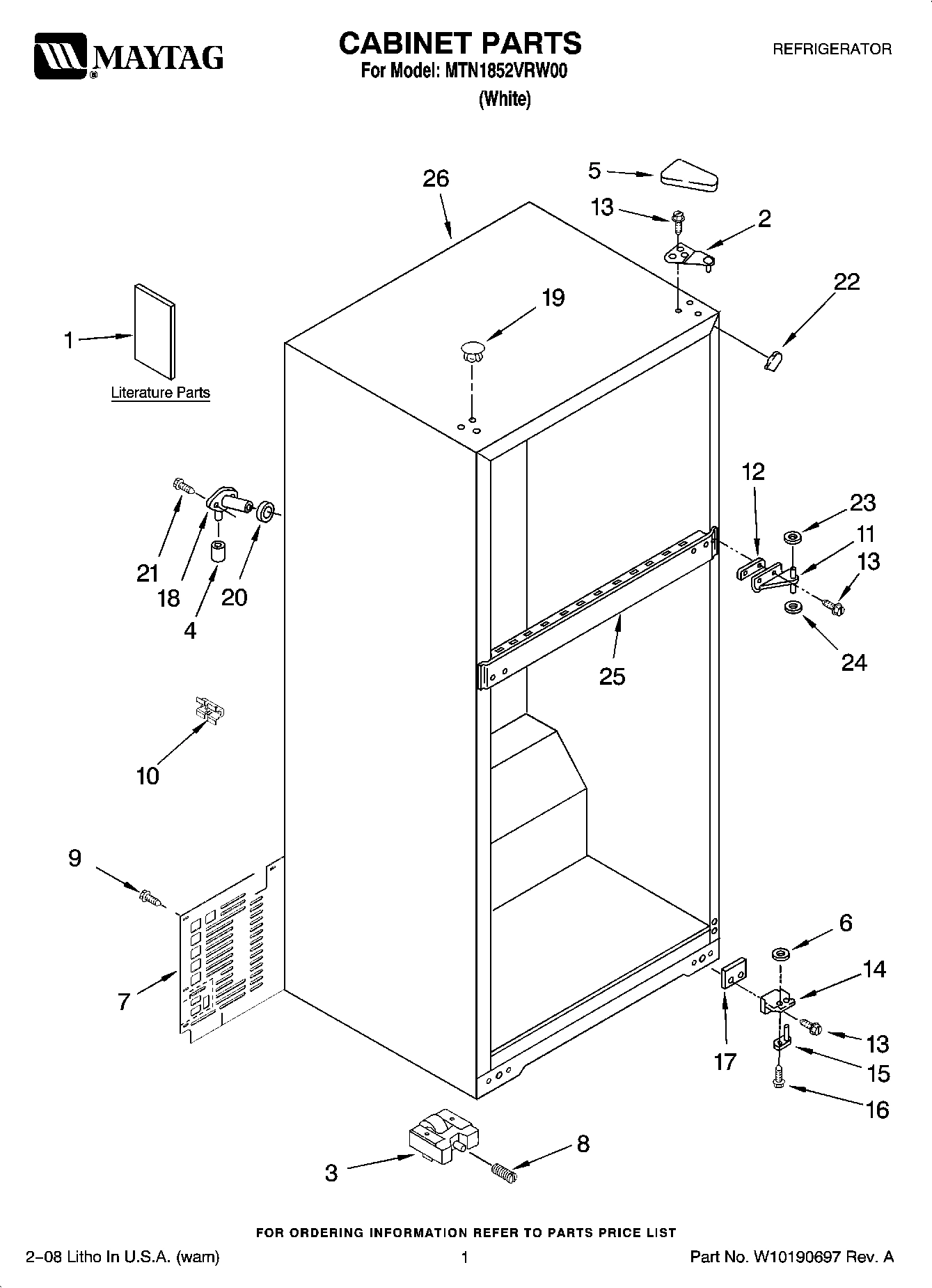 01 - CABINET PARTS