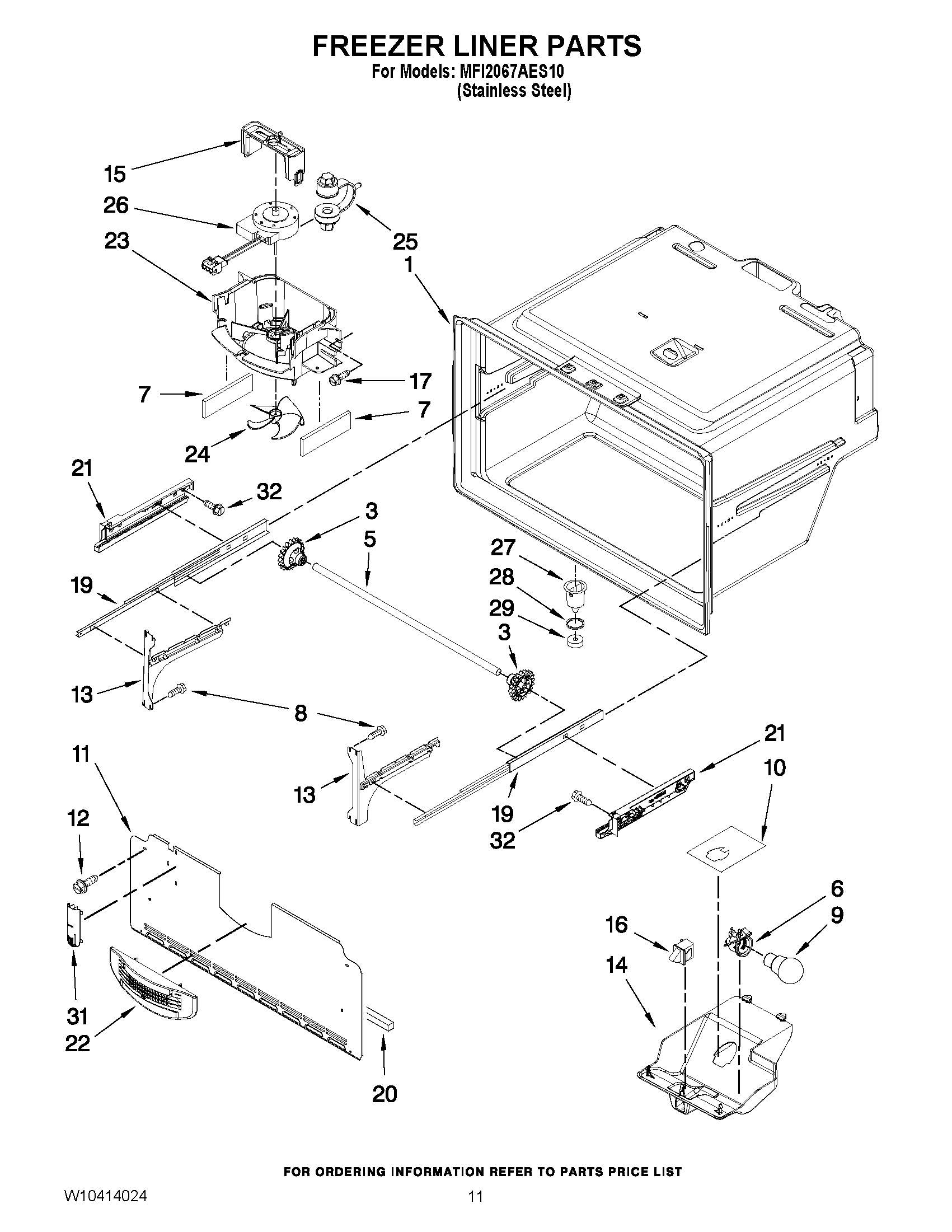 06 - FREEZER LINER PARTS