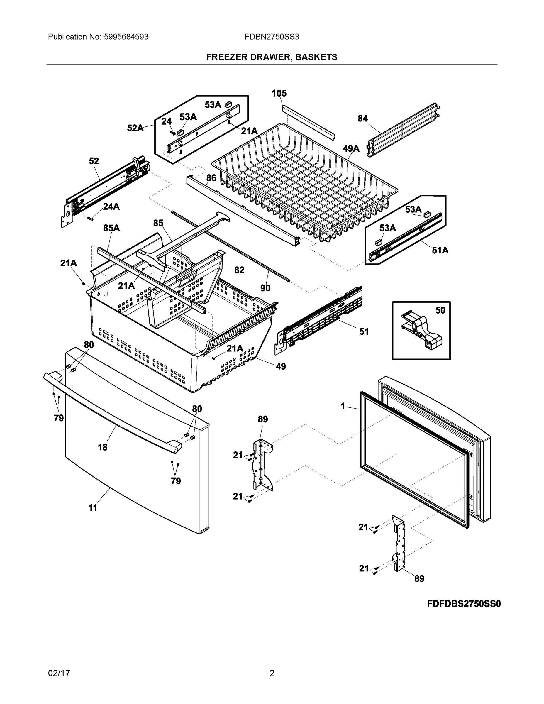 02 - FREEZER DRAWER, BASKETS
