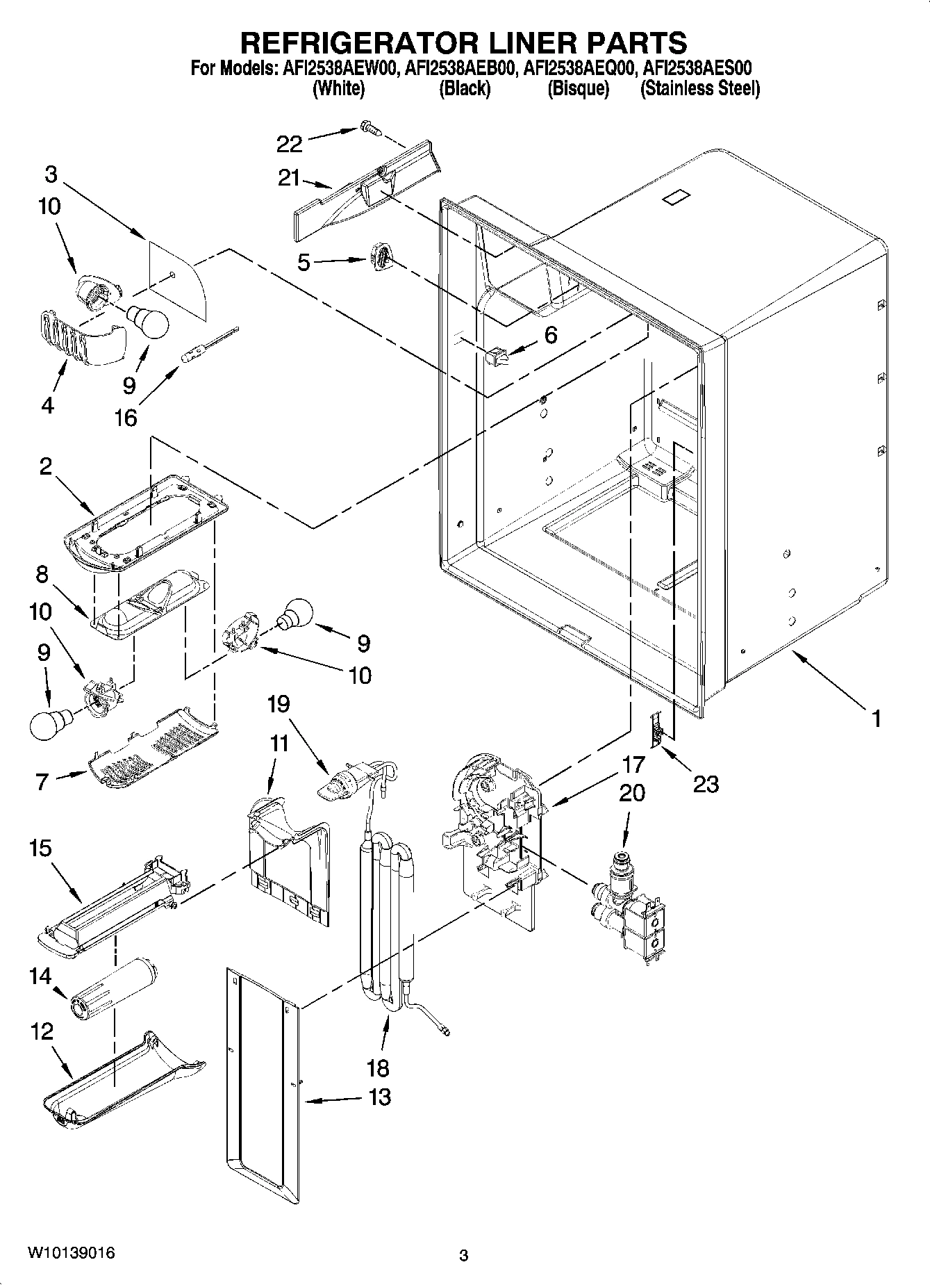 02 - REFRIGERATOR LINER PARTS