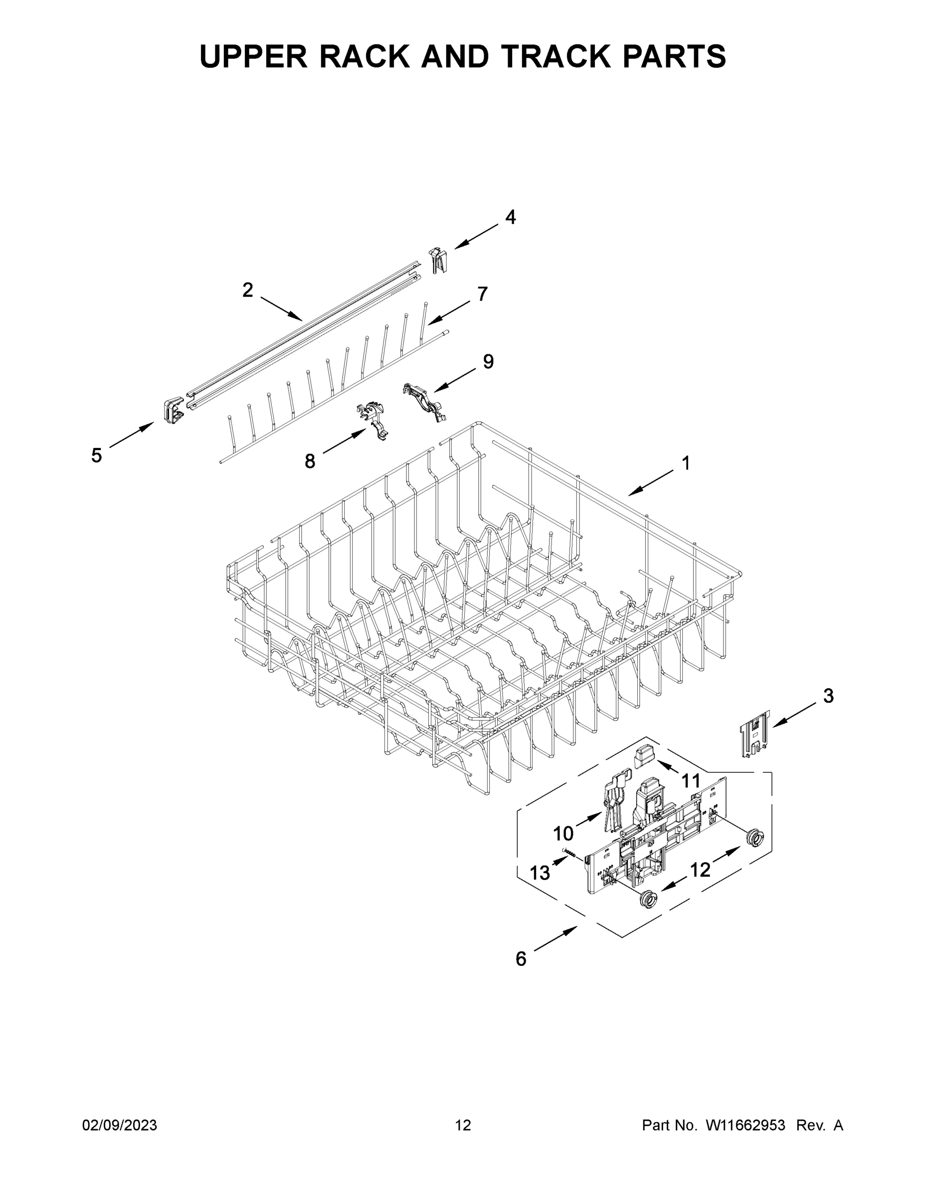 07 - UPPER RACK AND TRACK PARTS