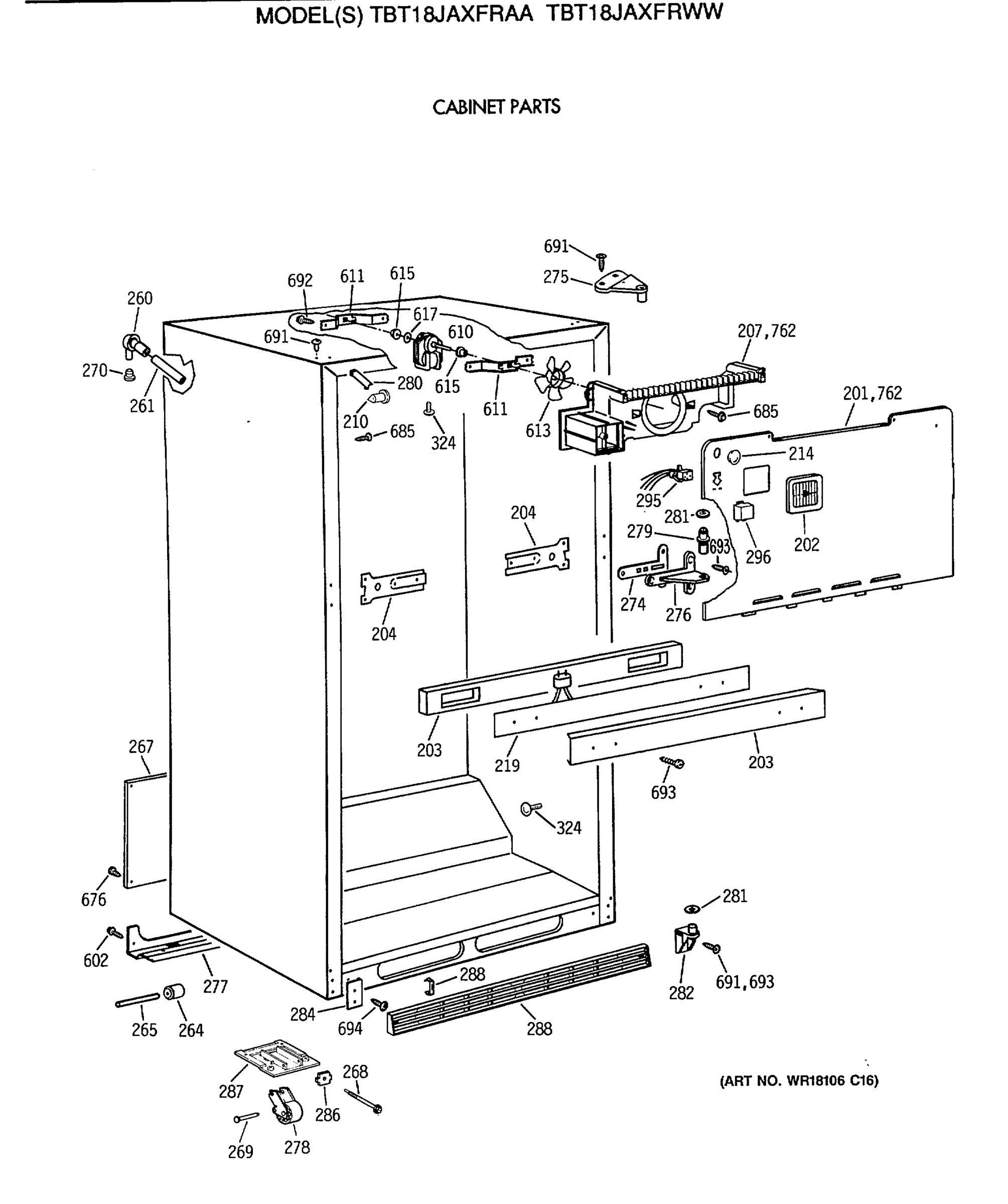 CABINET PARTS