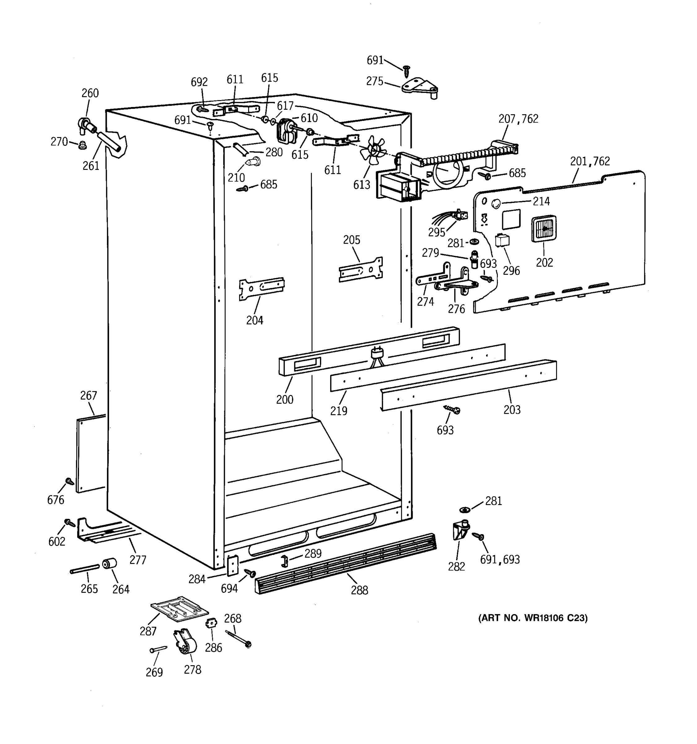 CABINET PARTS