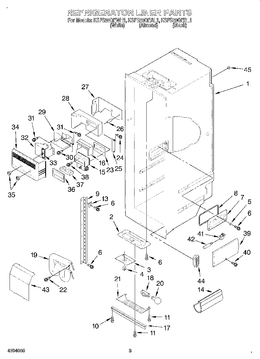 02 - REFRIGERATOR LINER