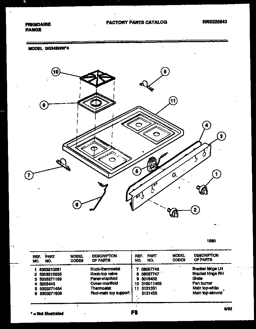 03 - COOKTOP PARTS