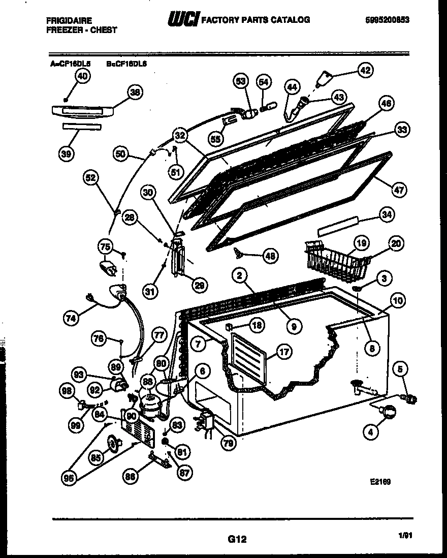 02 - CHEST FREEZER PARTS