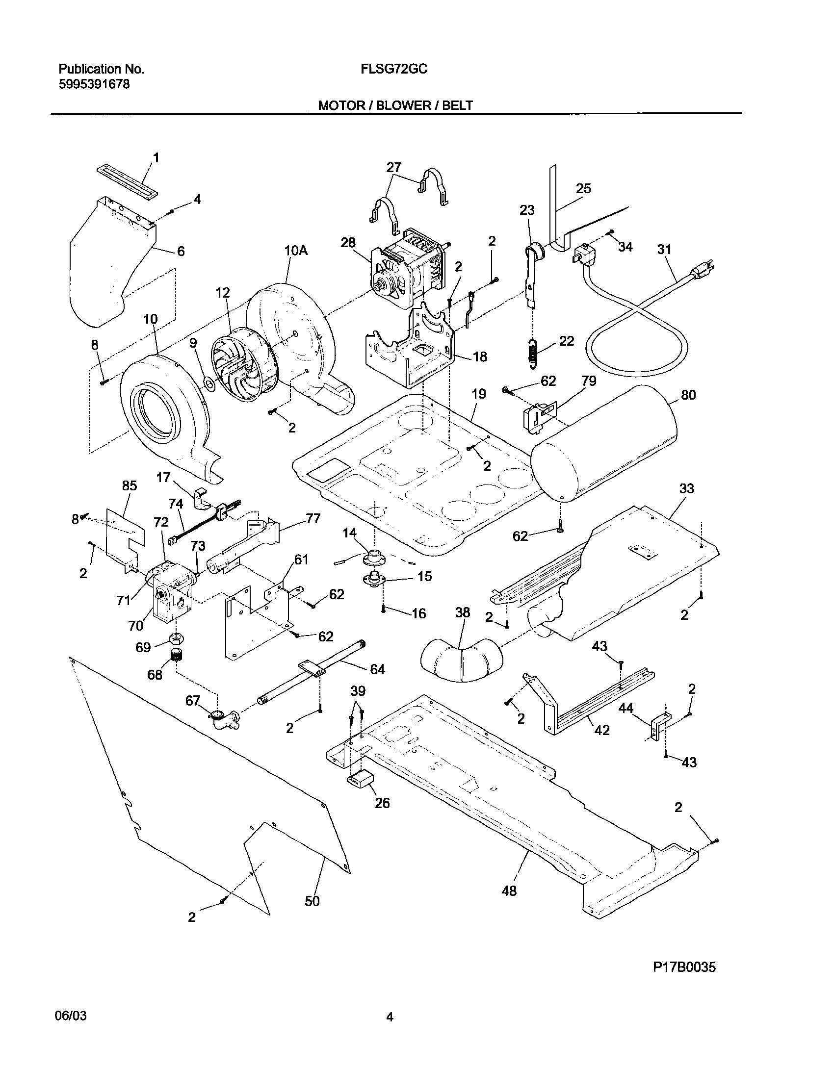 05 - MOTOR/BLOWER/BELT