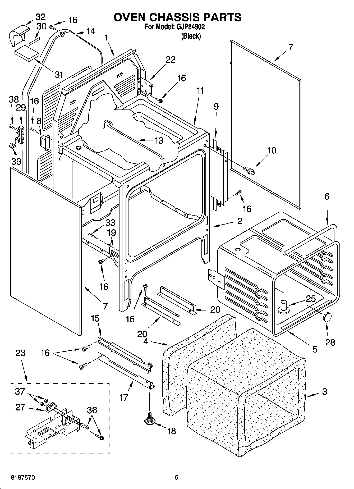 04 - OVEN CHASSIS PARTS