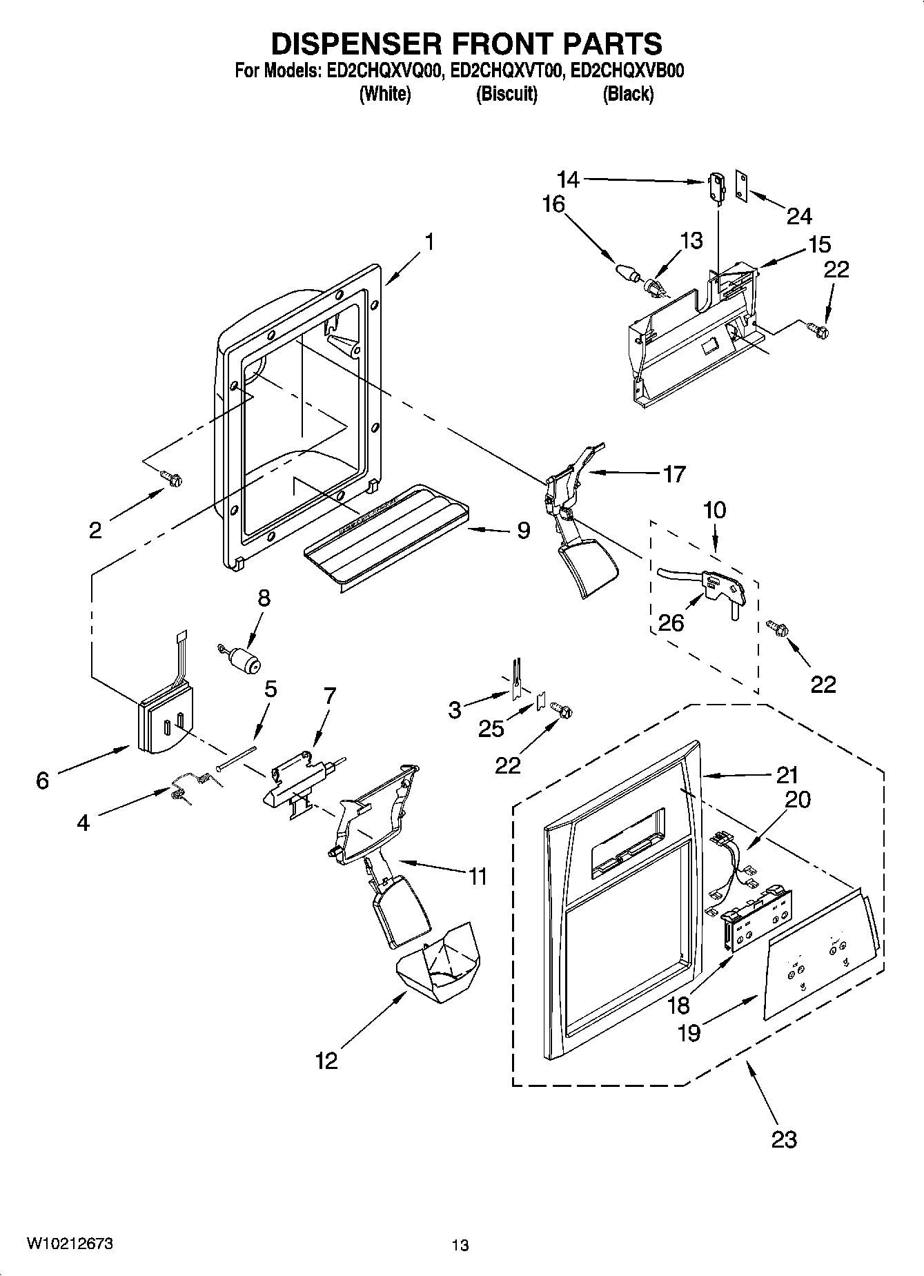 08 - DISPENSER FRONT PARTS