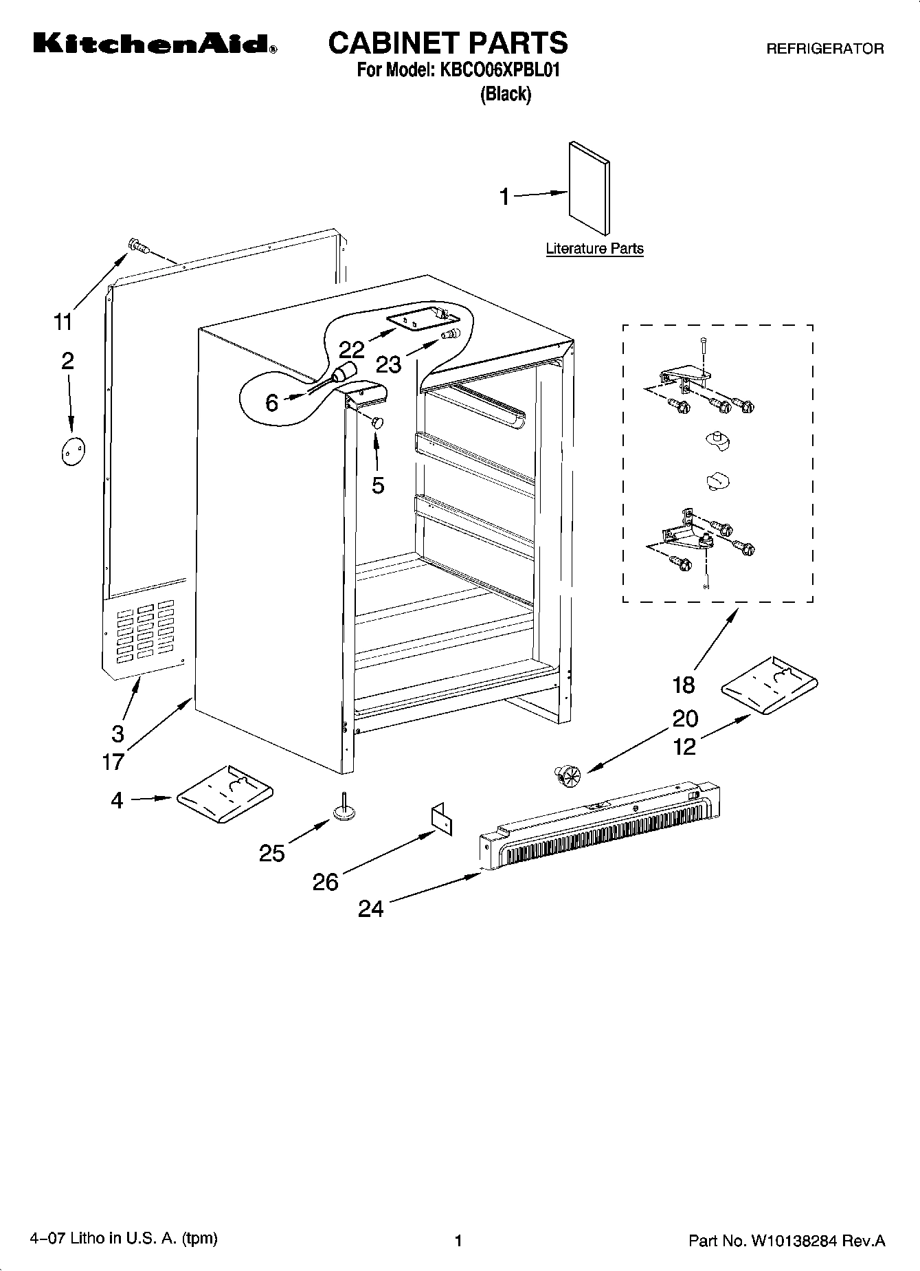 01 - CABINET PARTS