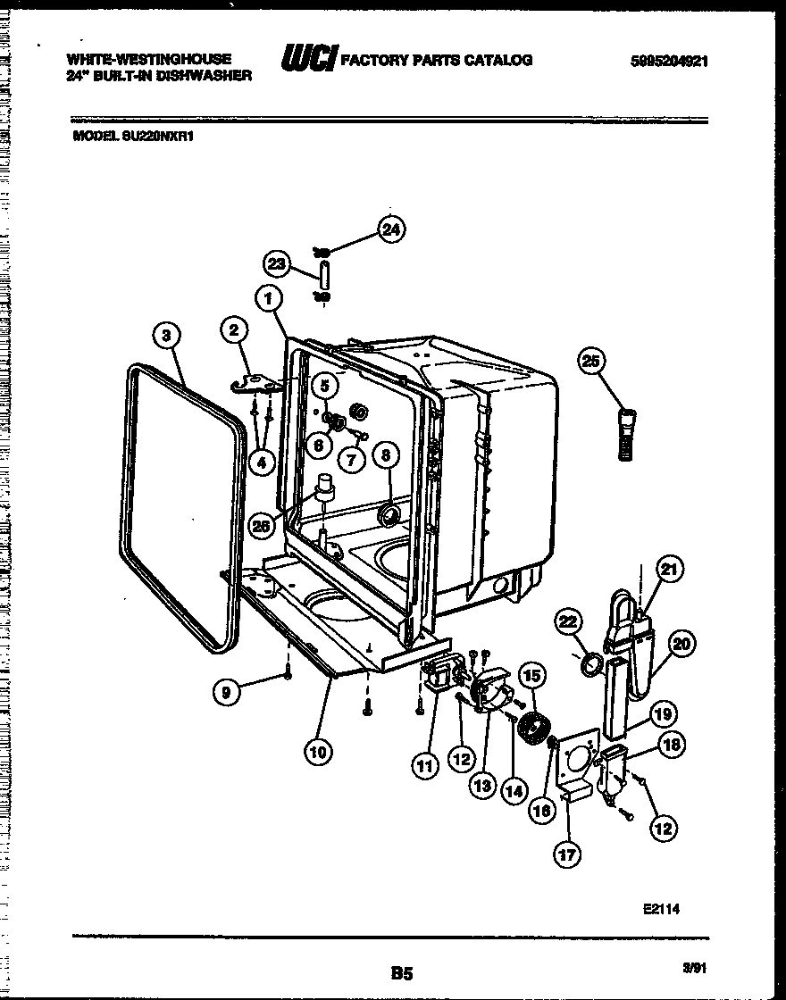 05 - TUB AND FRAME PARTS
