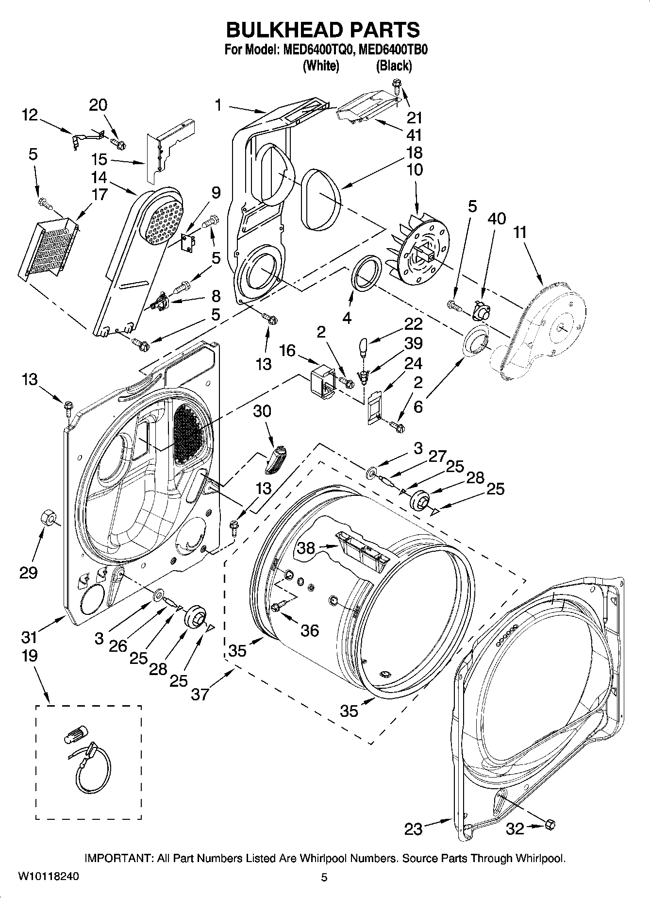 03 - BULKHEAD PARTS, OPTIONAL PARTS (NOT INCLUDED)