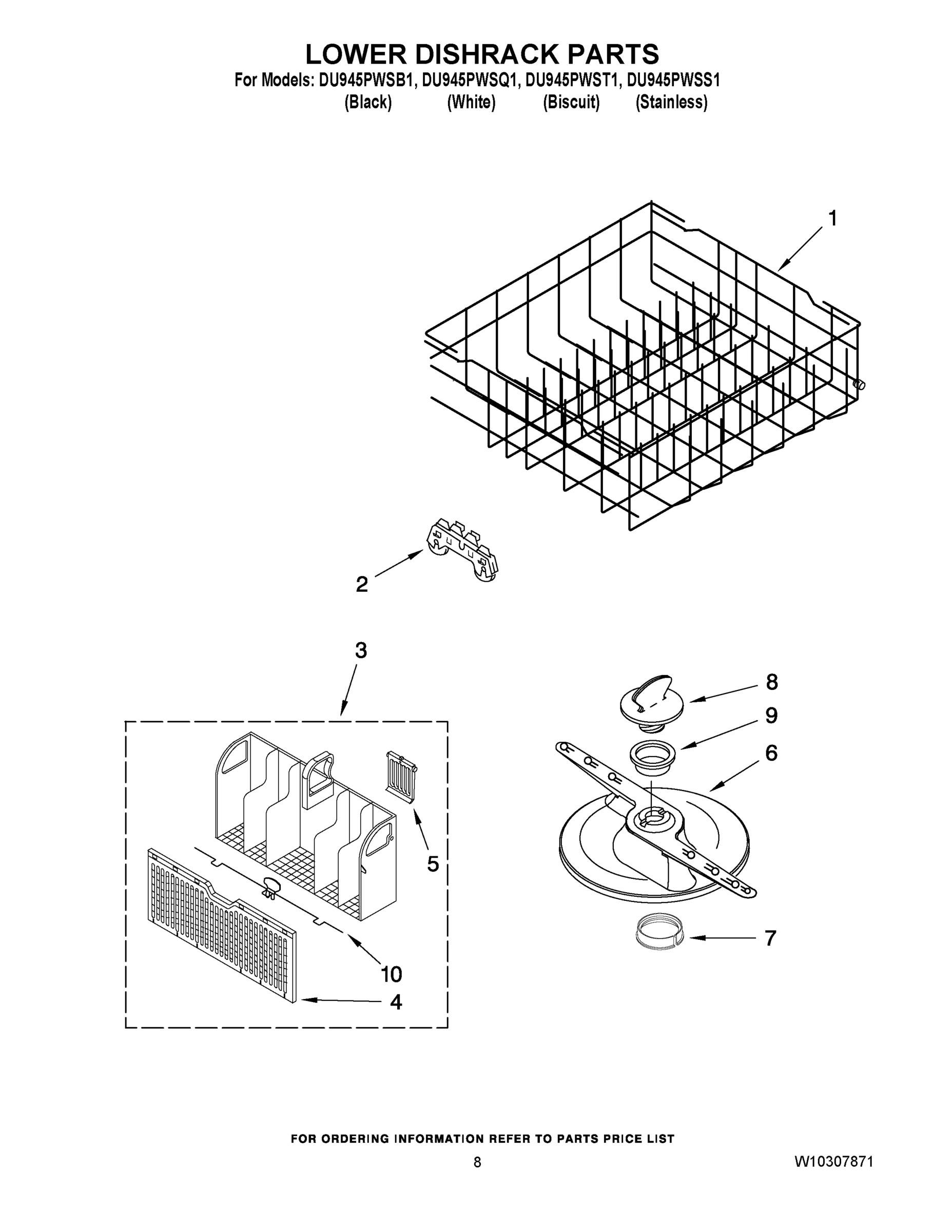 06 - LOWER DISHRACK PARTS