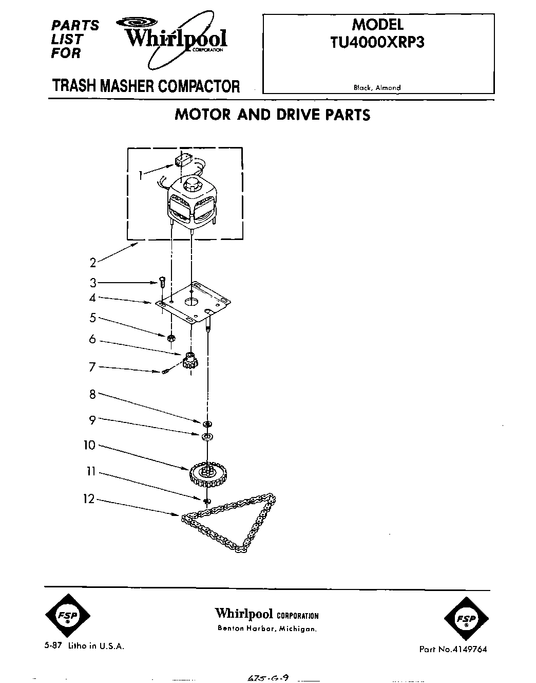01 - MOTOR AND DRIVE , LIT/OPTIONAL