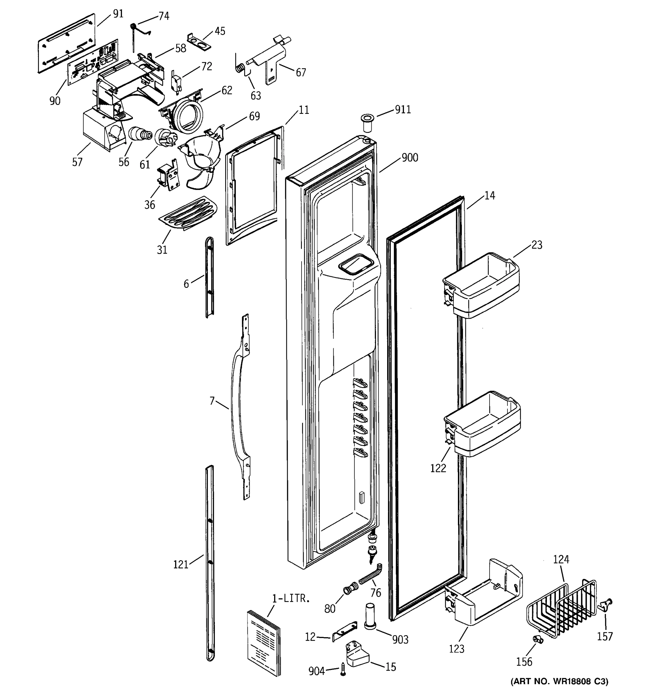 FREEZER DOOR