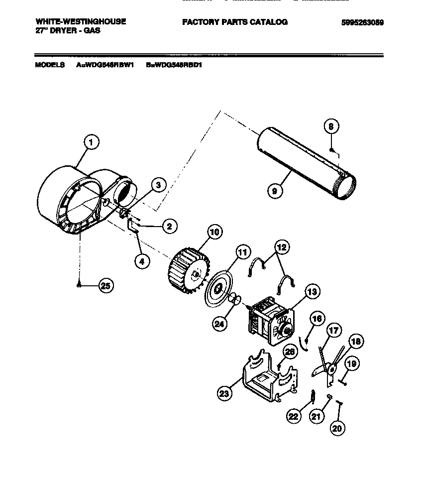 05 - MOTOR, BLOWER HOUSING