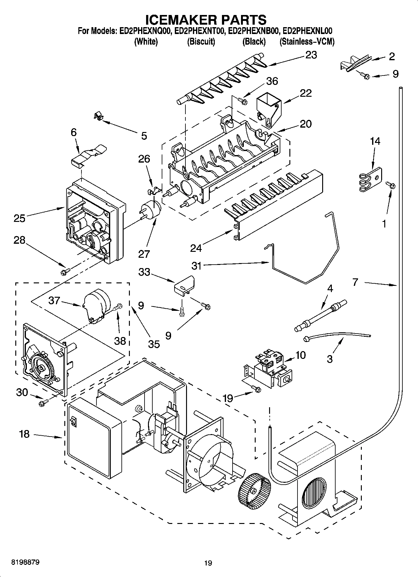 12 - ICEMAKER PARTS - ICEMAKER PARTS - PARTS NOT ILLUSTRATED