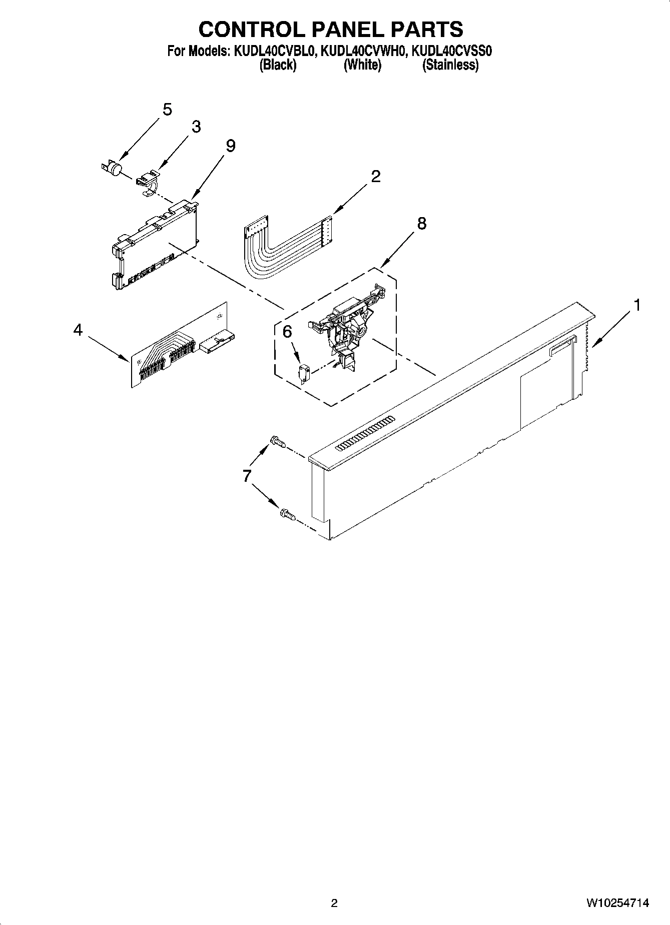 02 - CONTROL PANEL PARTS