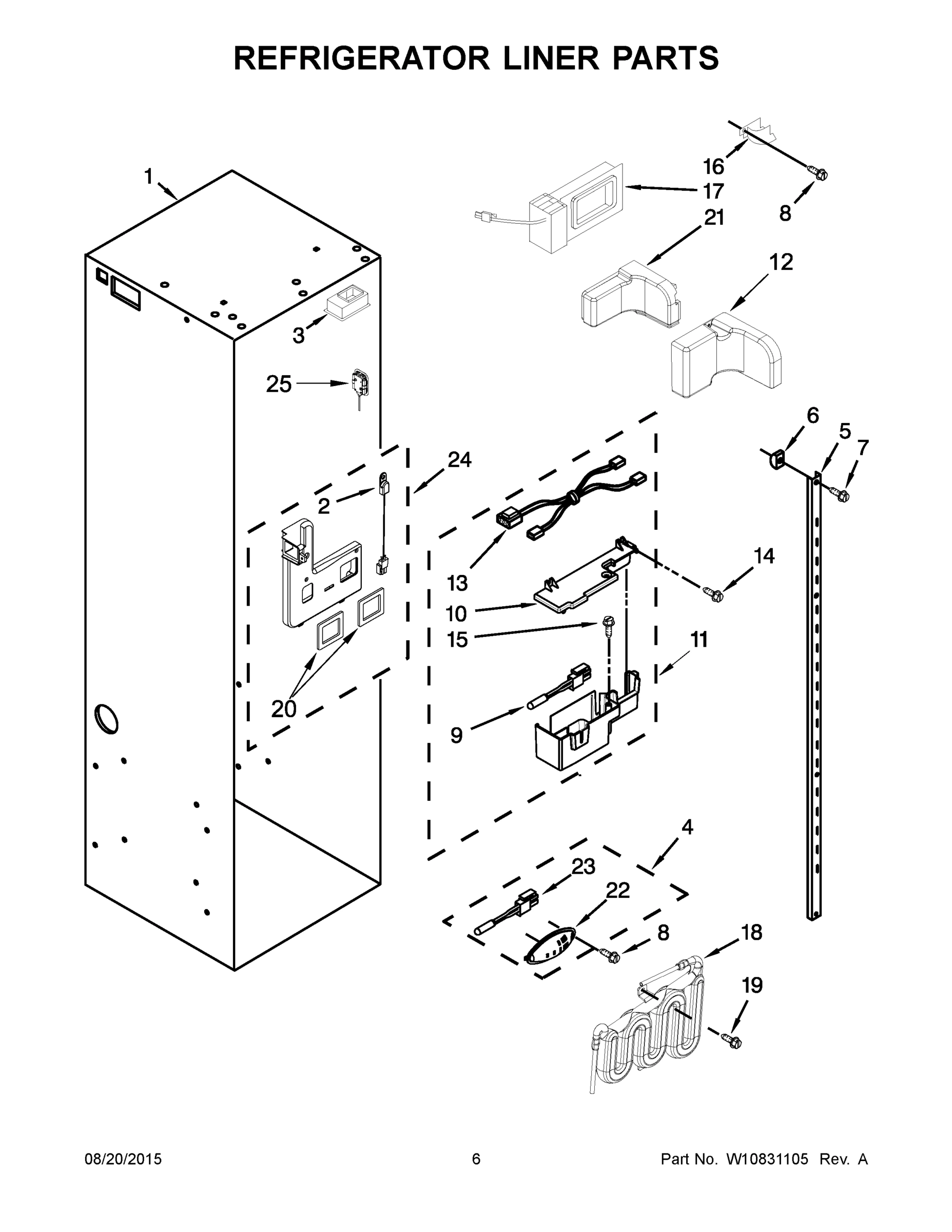 04 - REFRIGERATOR LINER PARTS